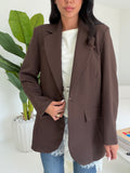 BLAZER OVERSIZE CHOCO