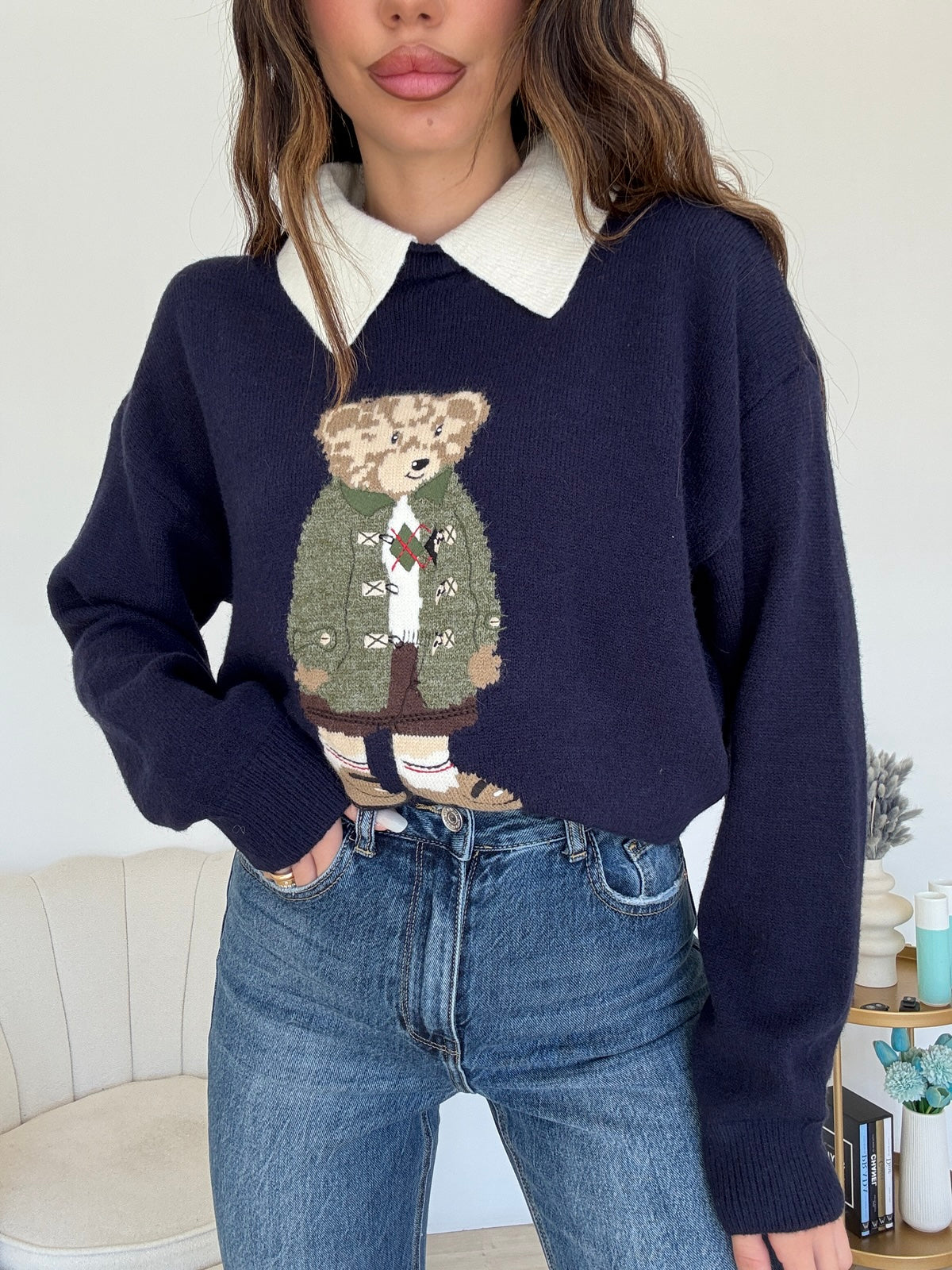 VS948-PULL ORSETTO NAVY