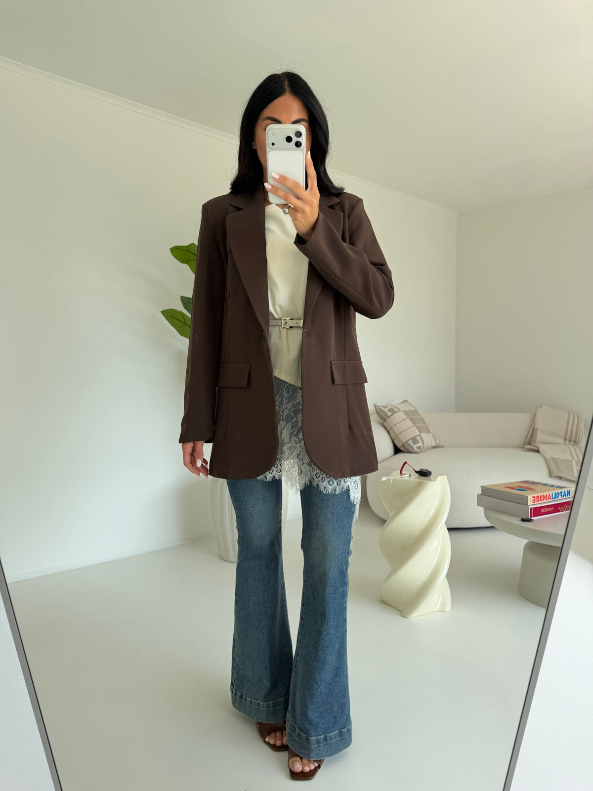 BLAZER OVERSIZE CHOCO