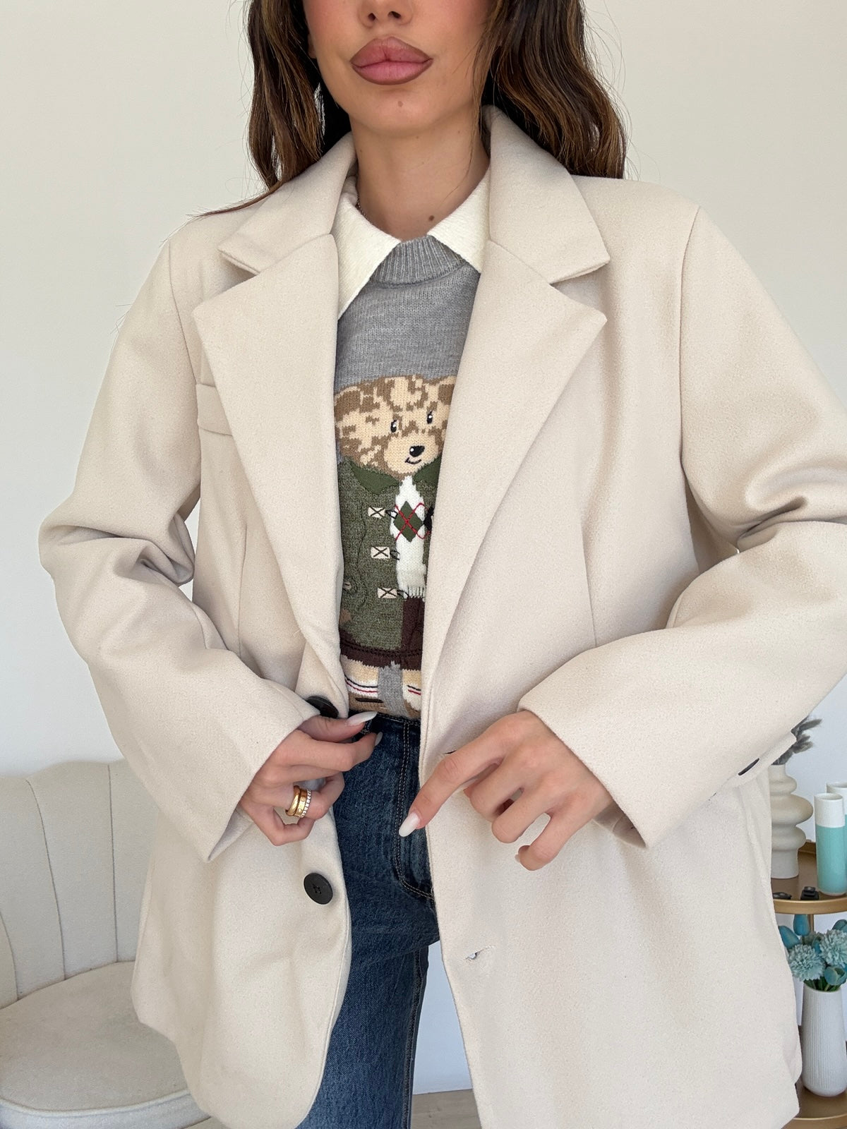 BLAZER ROND BURRO