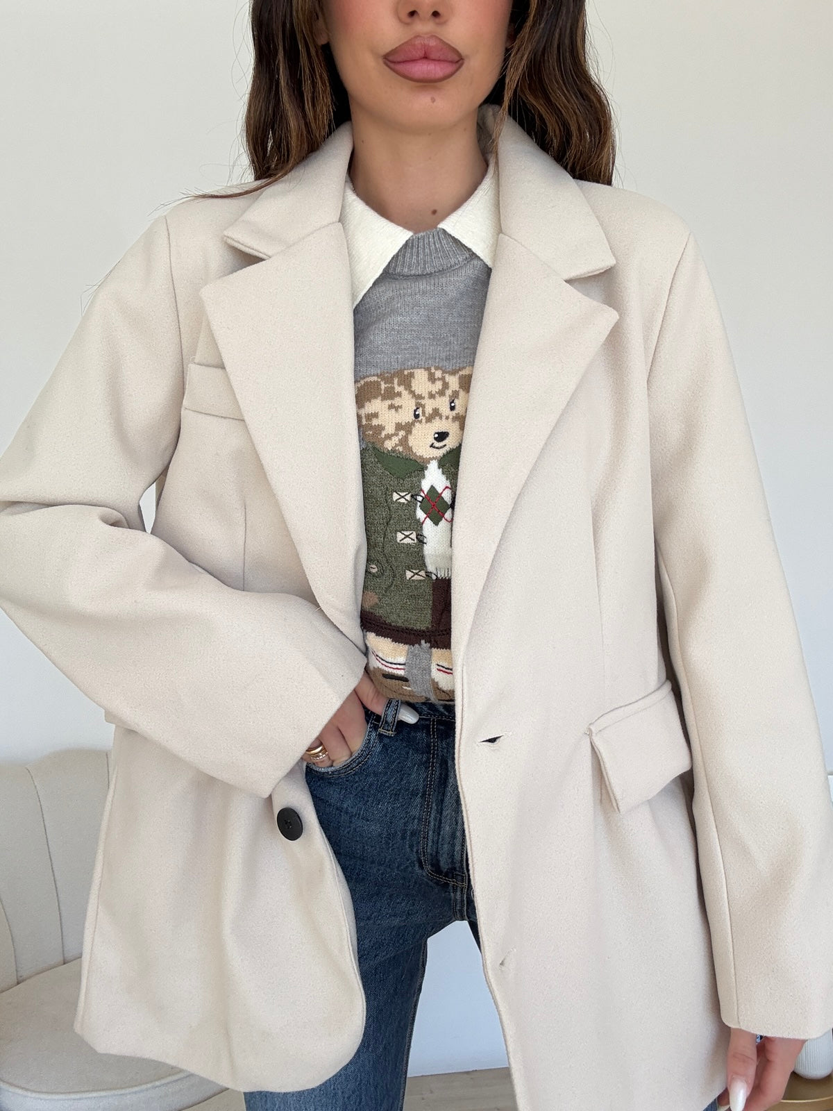 BLAZER ROND BURRO