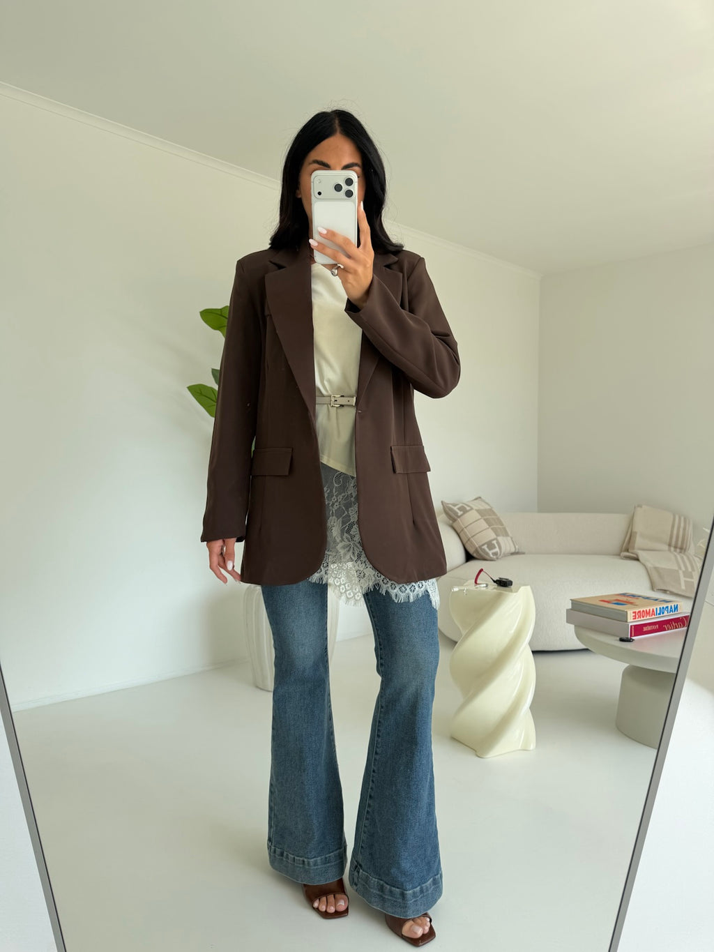 BLAZER OVERSIZE CHOCO