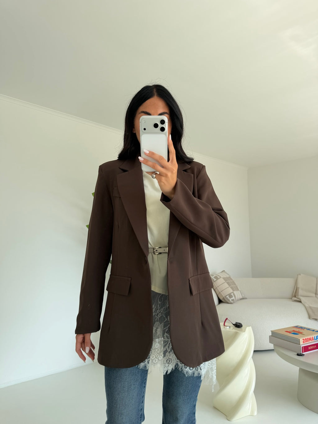 BLAZER OVERSIZE CHOCO