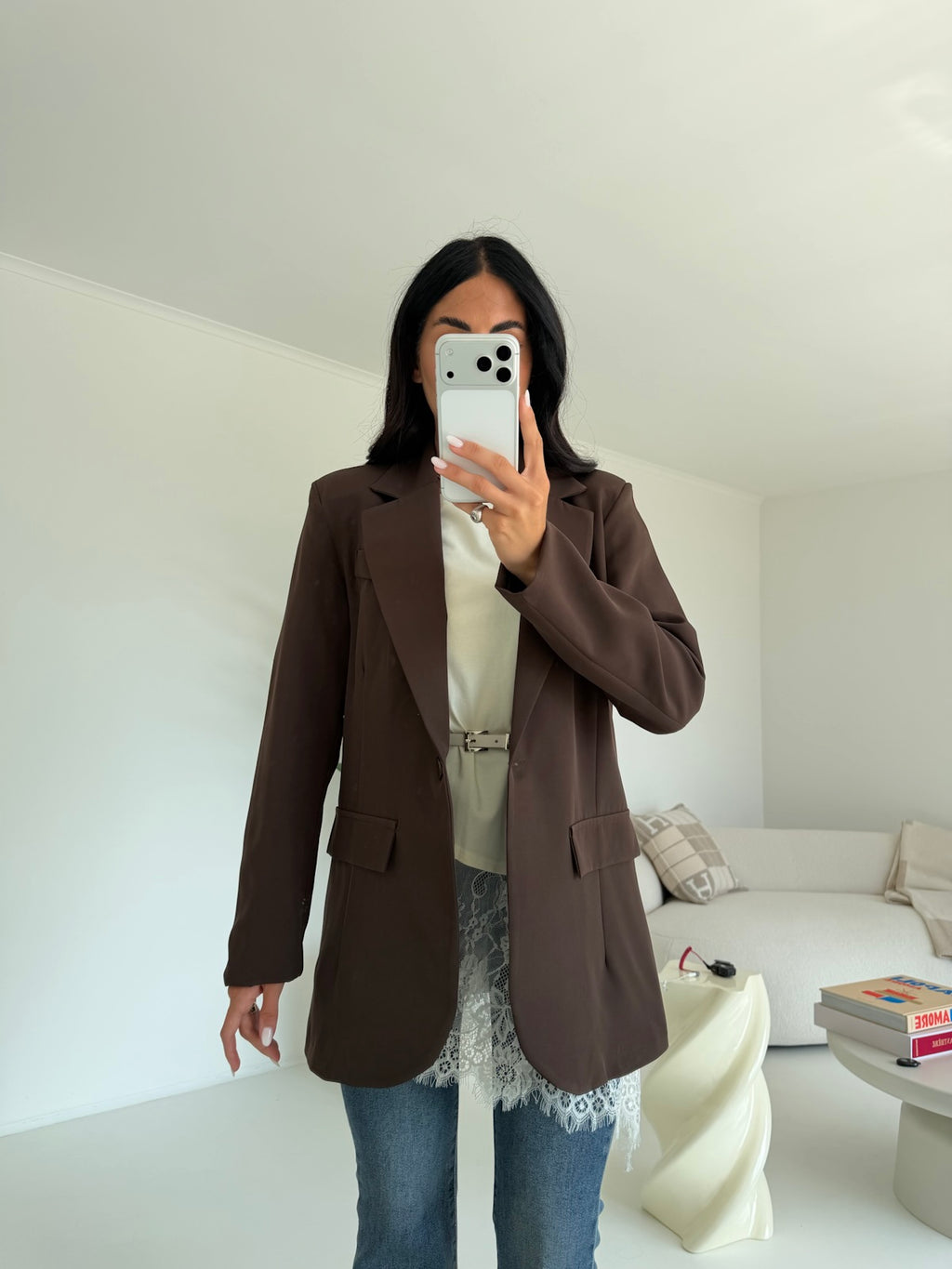 BLAZER OVERSIZE CHOCO