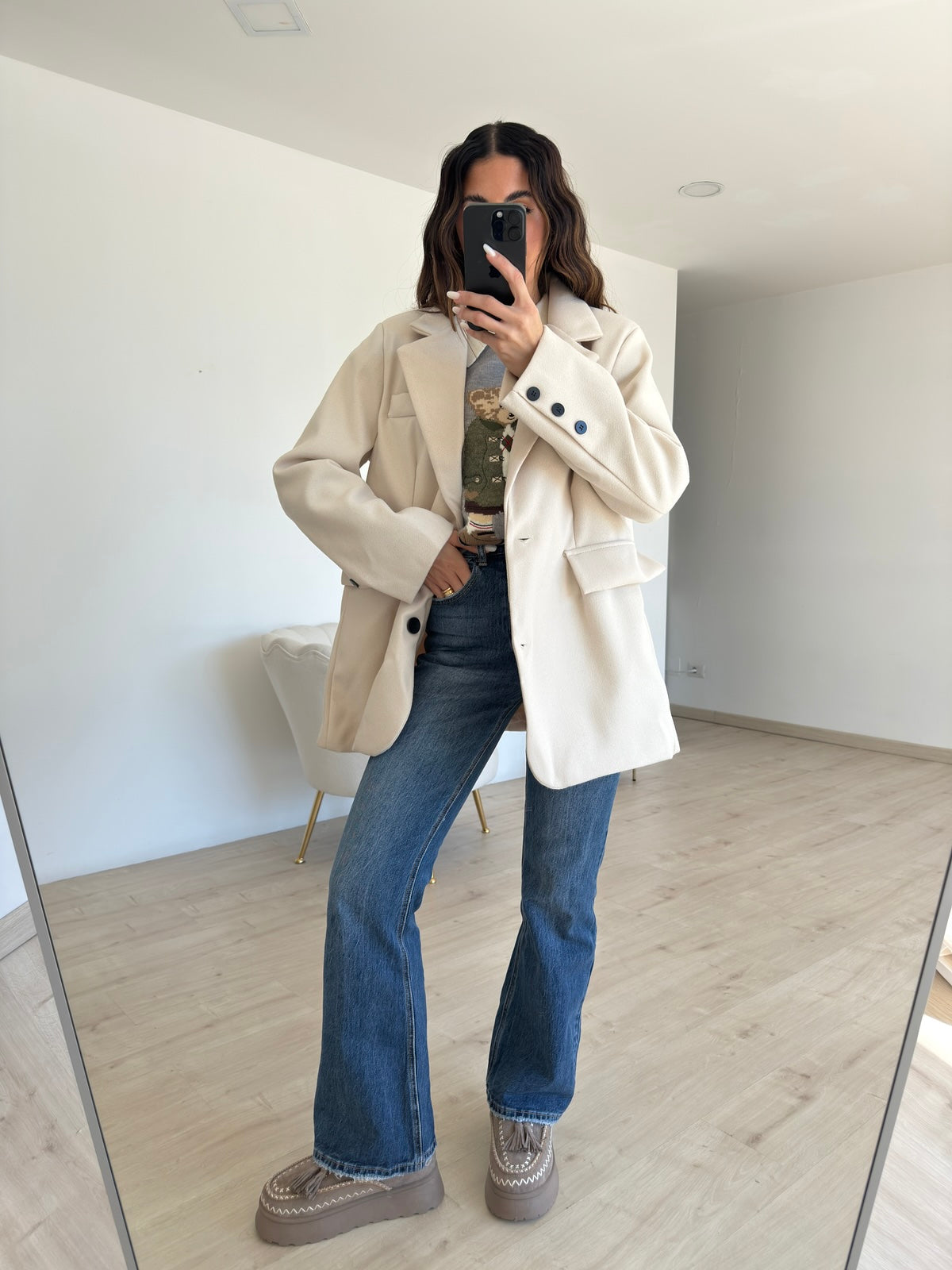 BLAZER ROND BURRO