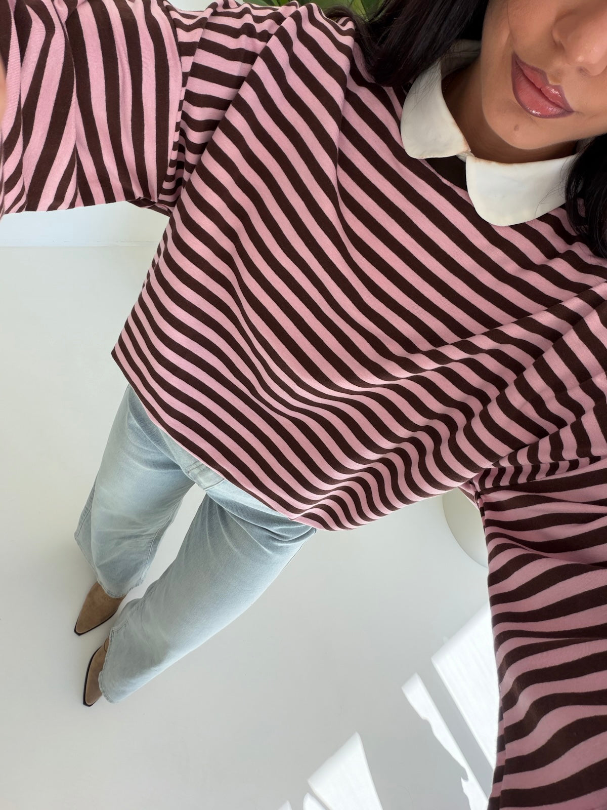 MAGLIA ISA-PINK&CHOCO