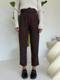 PANTALONE CON CINTURA CHOCO