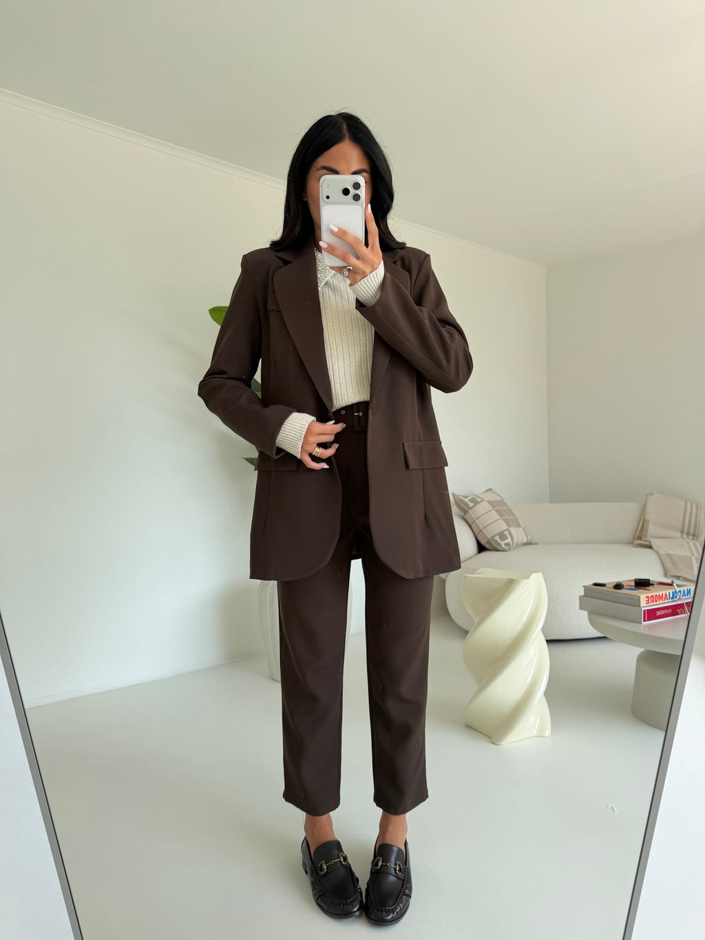 BLAZER OVERSIZE CHOCO