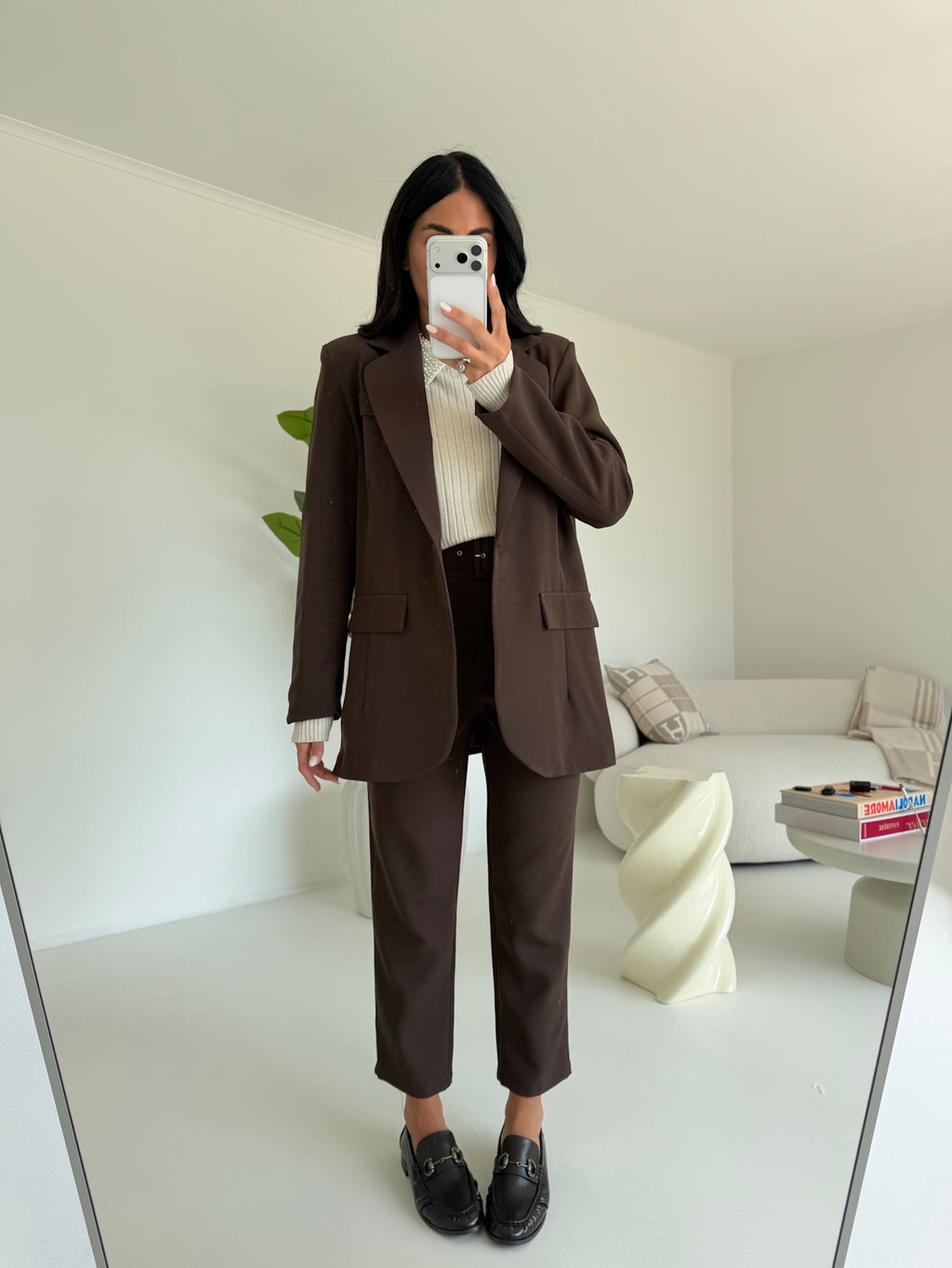BLAZER OVERSIZE CHOCO