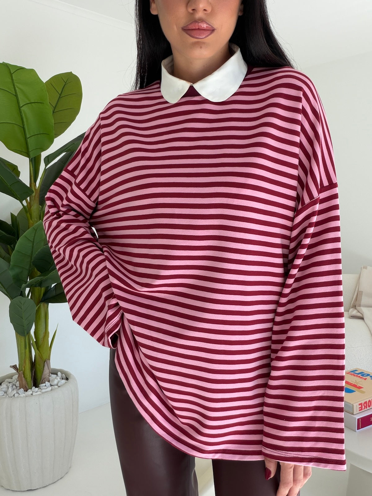 MAGLIA ISA-PINK&WINE