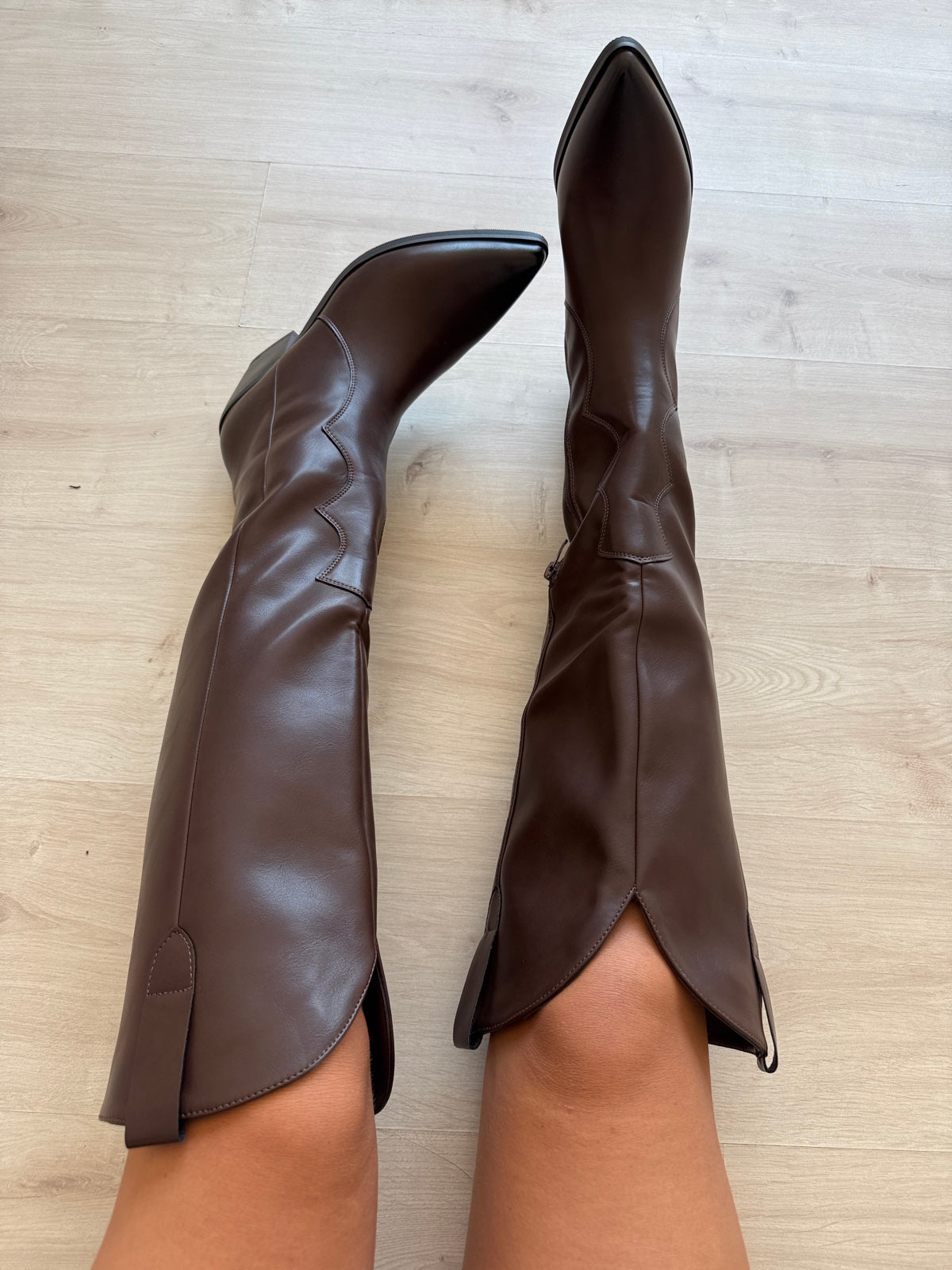 9619-KIAN TEXANO IN ECOPELLE CHOCO
