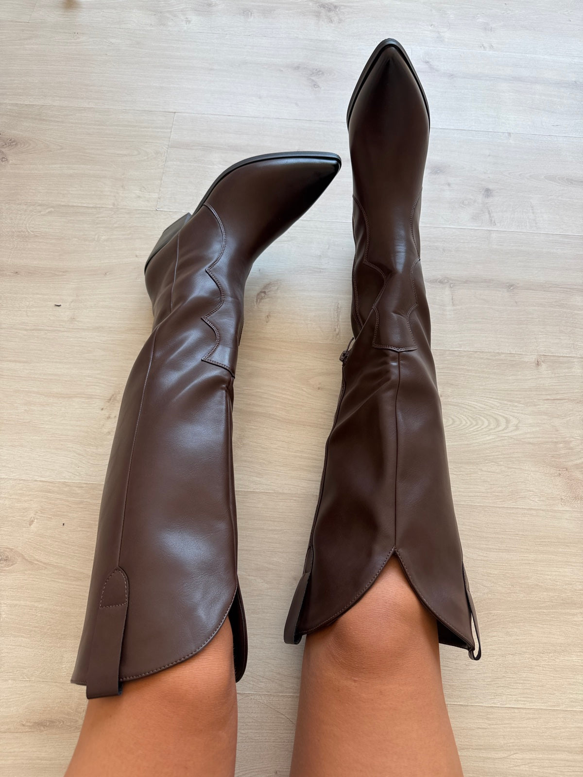 9619-KIAN TEXANO IN ECOPELLE CHOCO