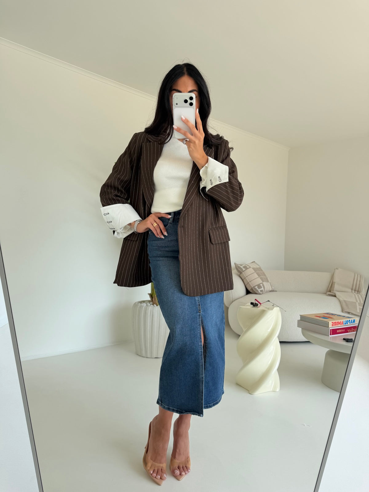 LS9295-GONNA LONGUETTE DENIM