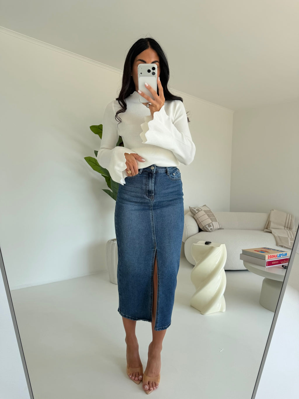 LS9295-GONNA LONGUETTE DENIM