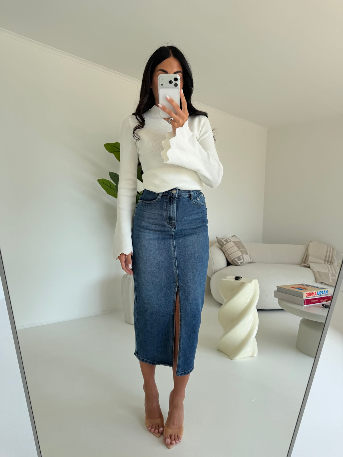 LS9295-GONNA LONGUETTE DENIM