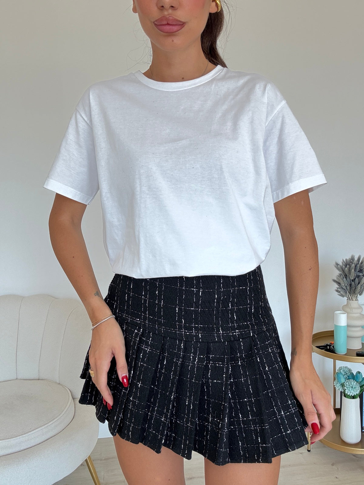 15802-MINI GONNA COCO NERA
