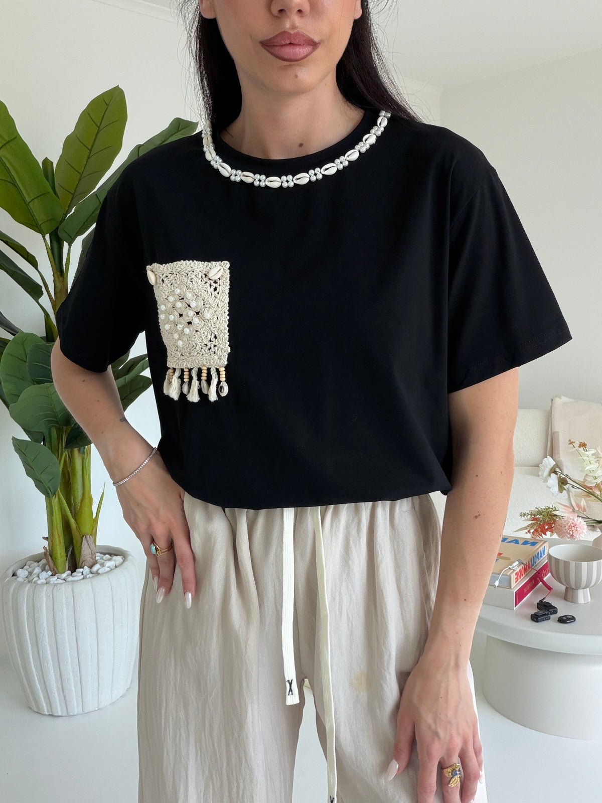 G66073-T-SHIRT POCKET NERA