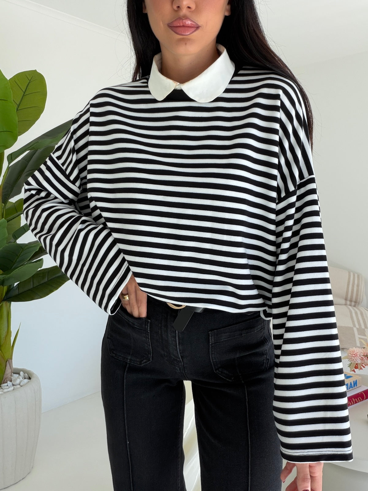 MAGLIA ISA-NERA&MILK