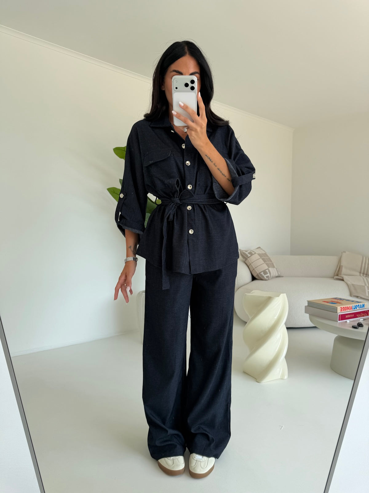 Y0956-COORDINATO SILVIA EFFETTO DENIM