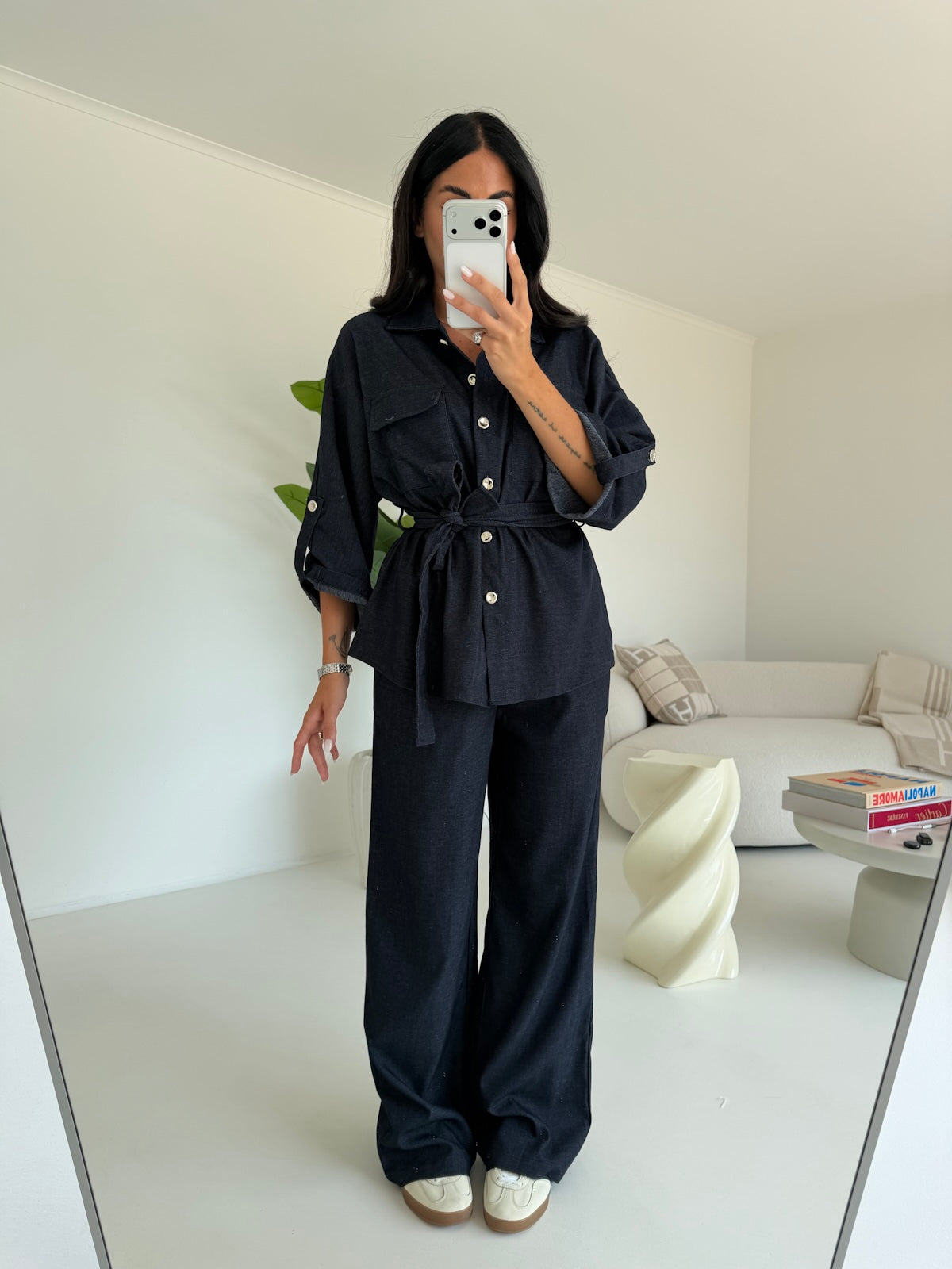 Y0956-COORDINATO SILVIA EFFETTO DENIM