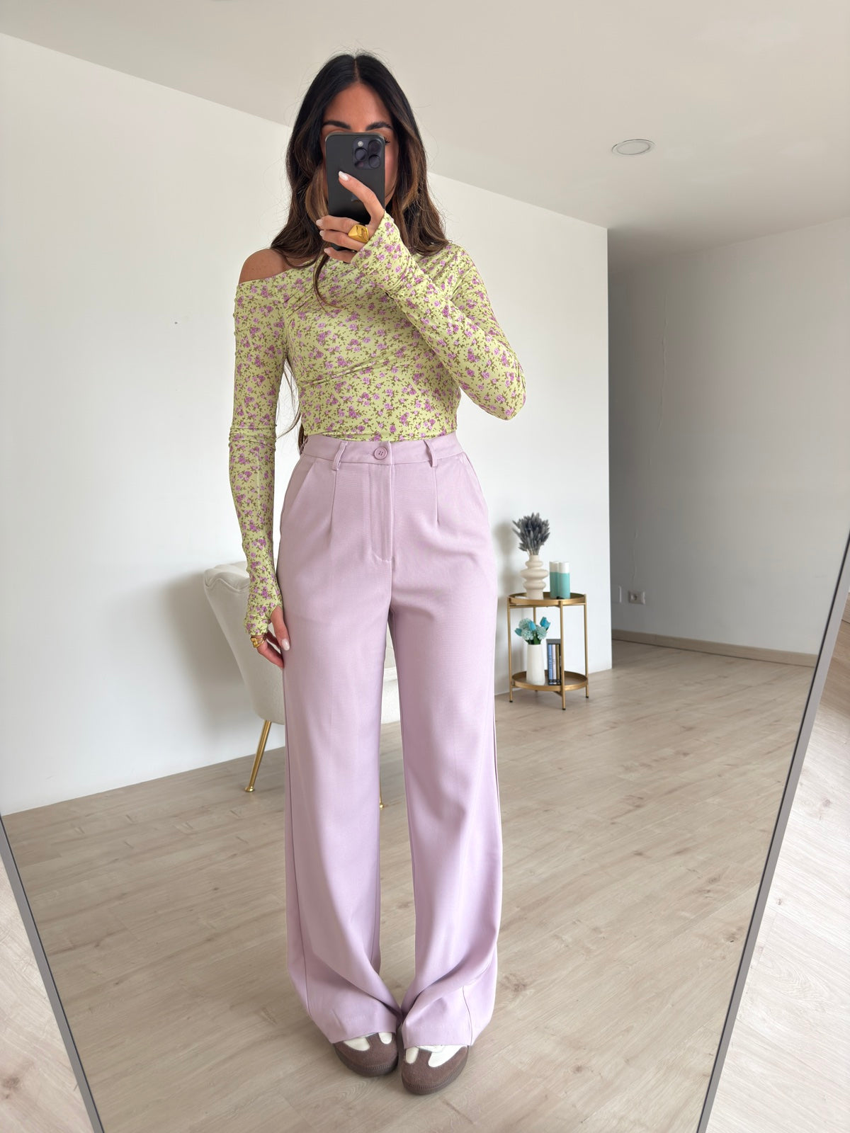 VS9002-5-PANTALONE PALAZZO STYLE LILLA