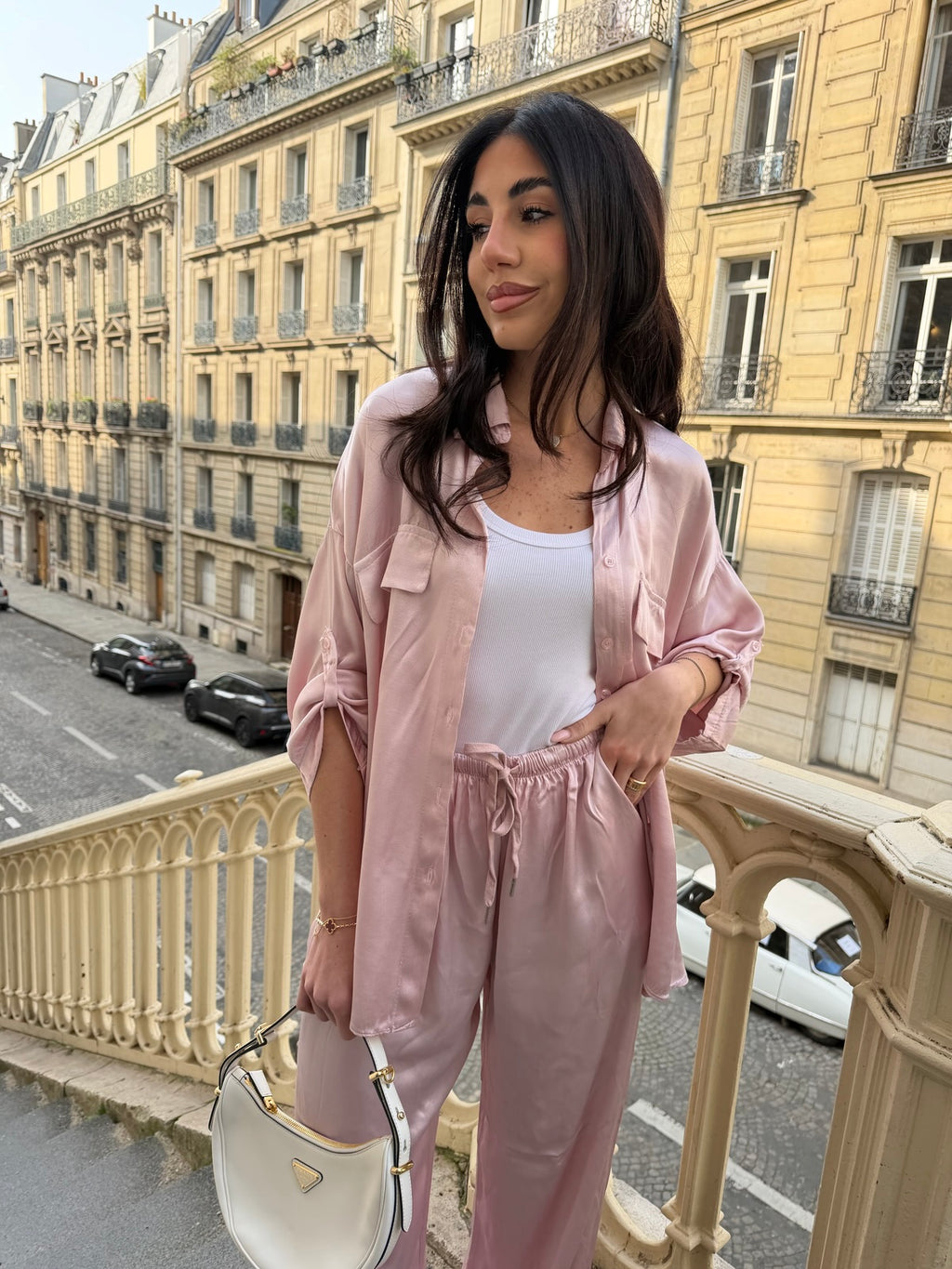 CAMICIA SATIN PINK