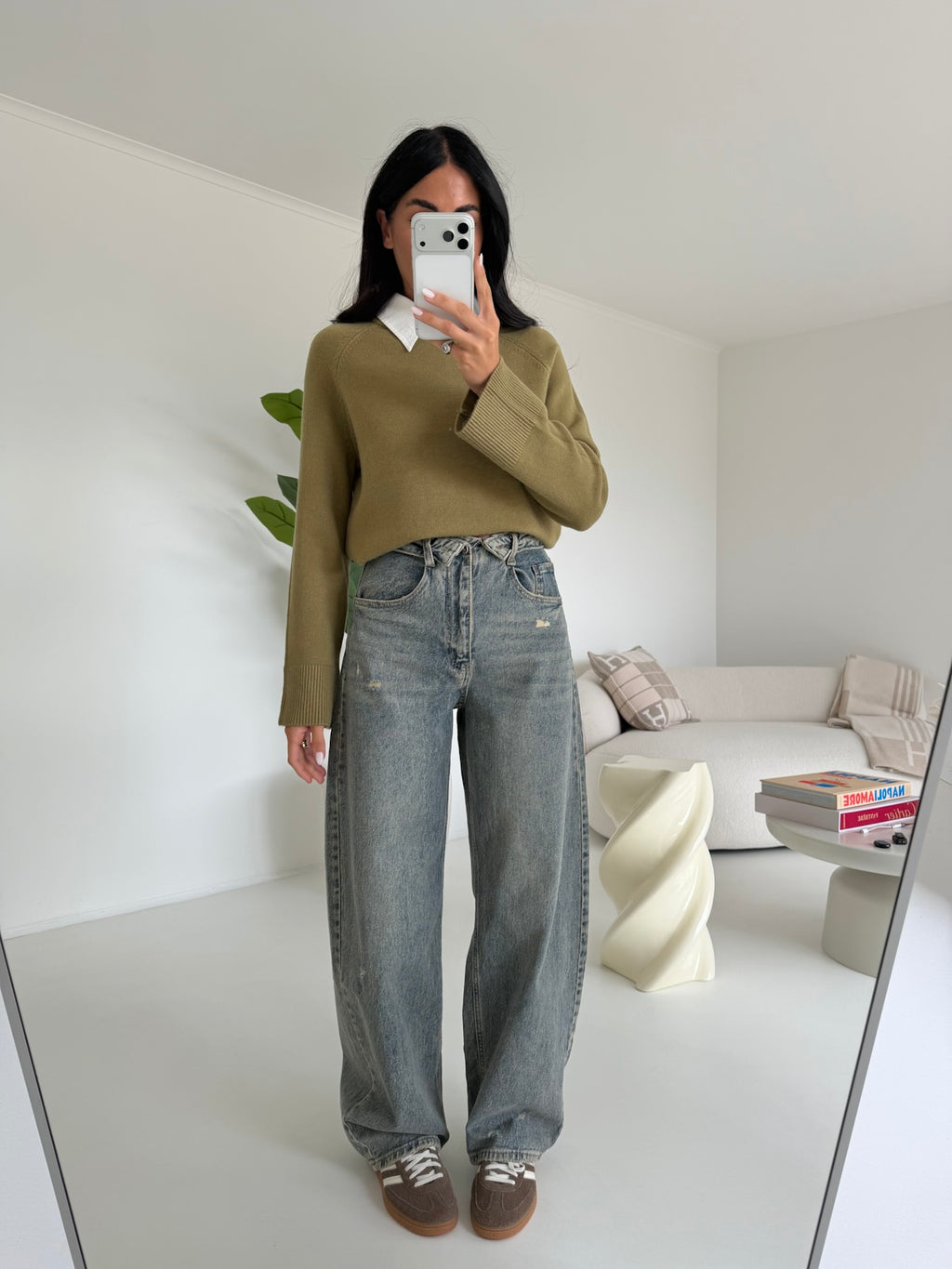 A5232-JEANS SLOUCHY RISVOLTO