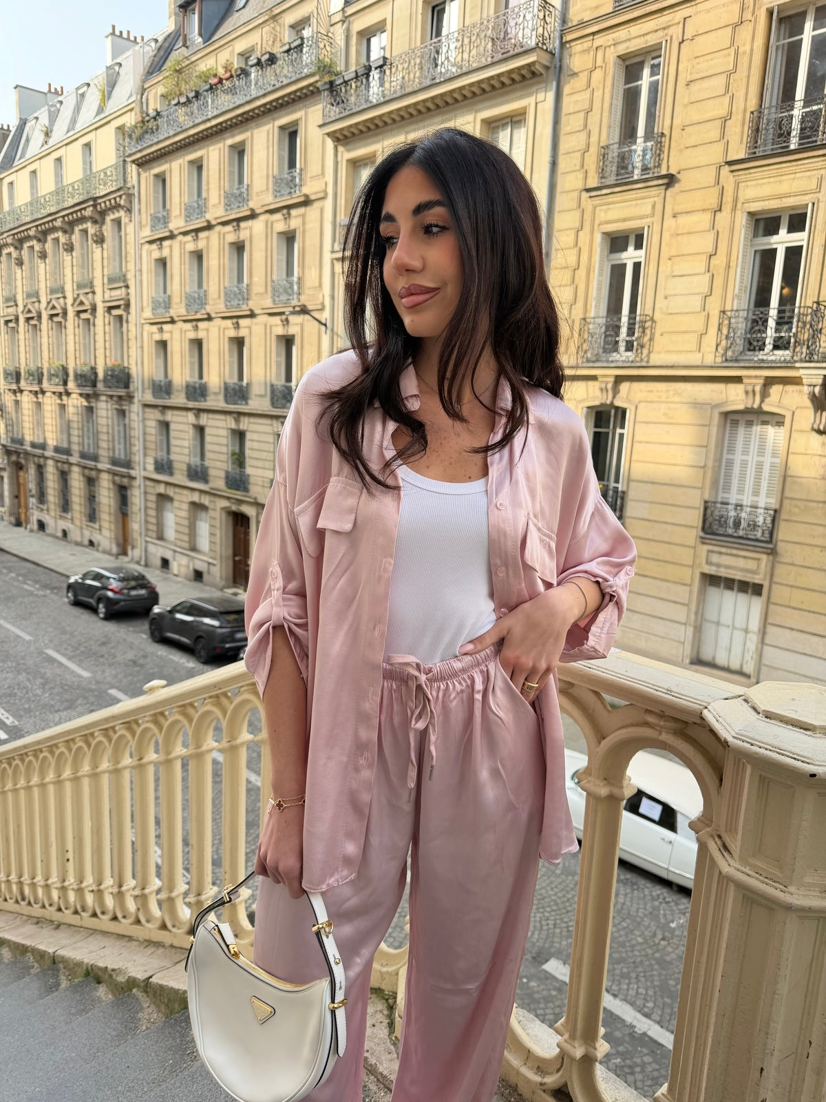 CAMICIA SATIN PINK