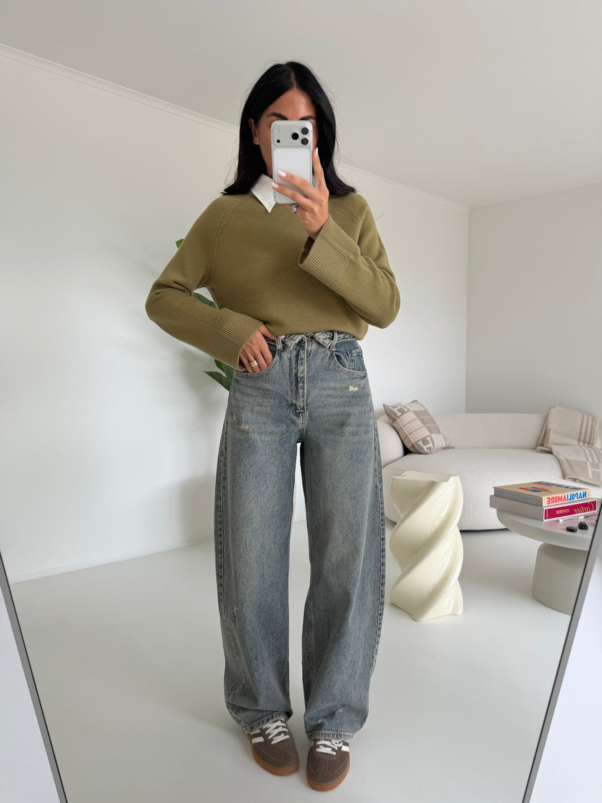 A5232-JEANS SLOUCHY RISVOLTO
