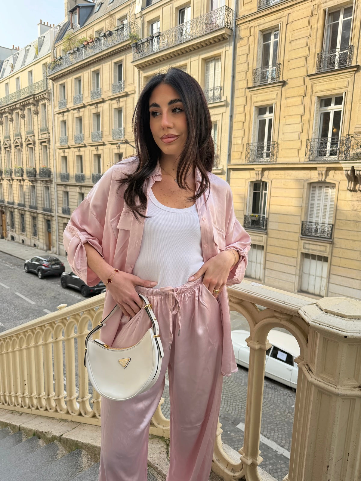 CAMICIA SATIN PINK