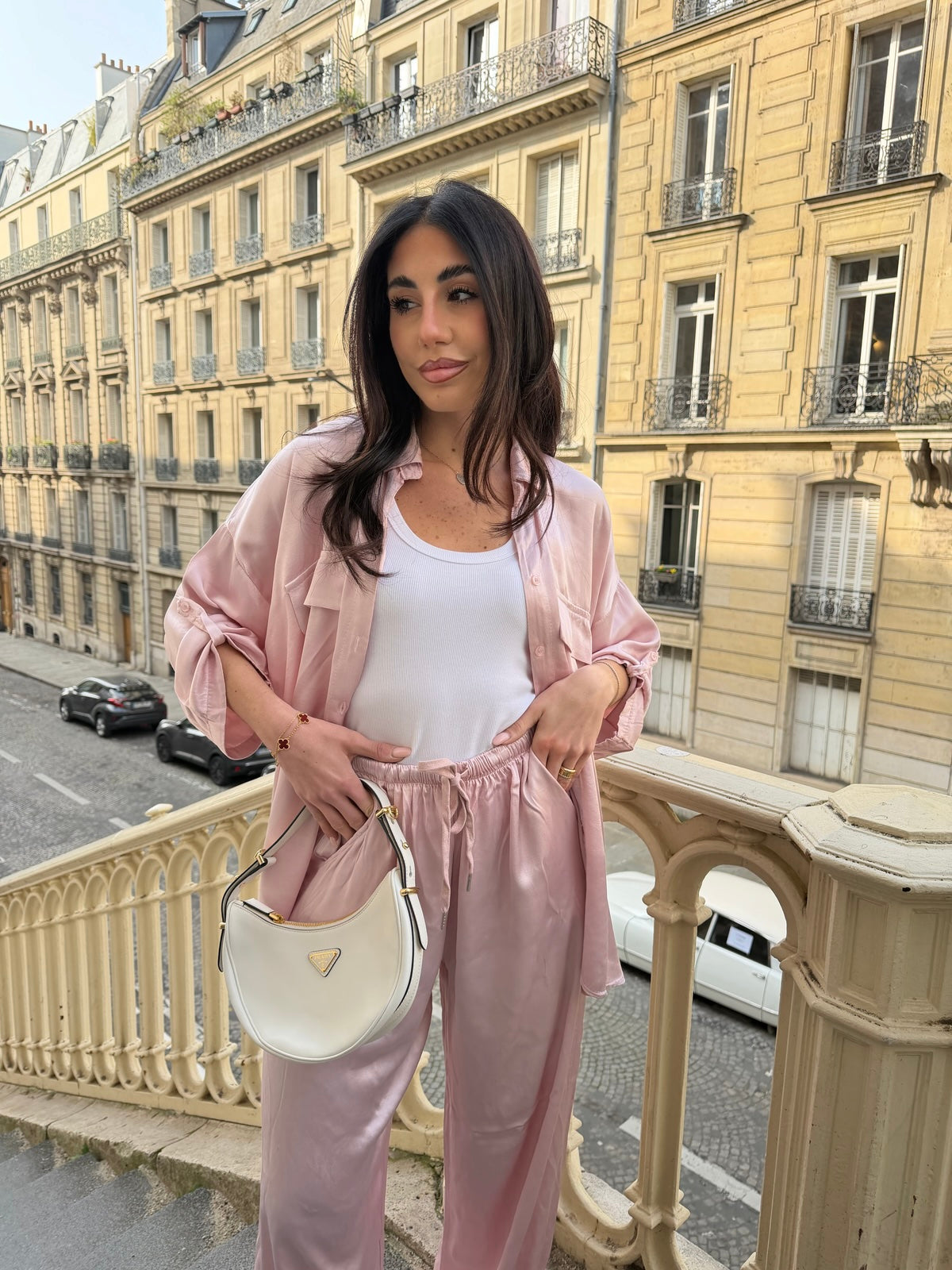 CAMICIA SATIN PINK