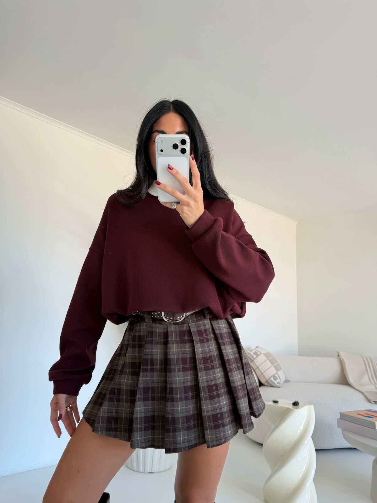 46109-FELPA BASIC BORDEAUX