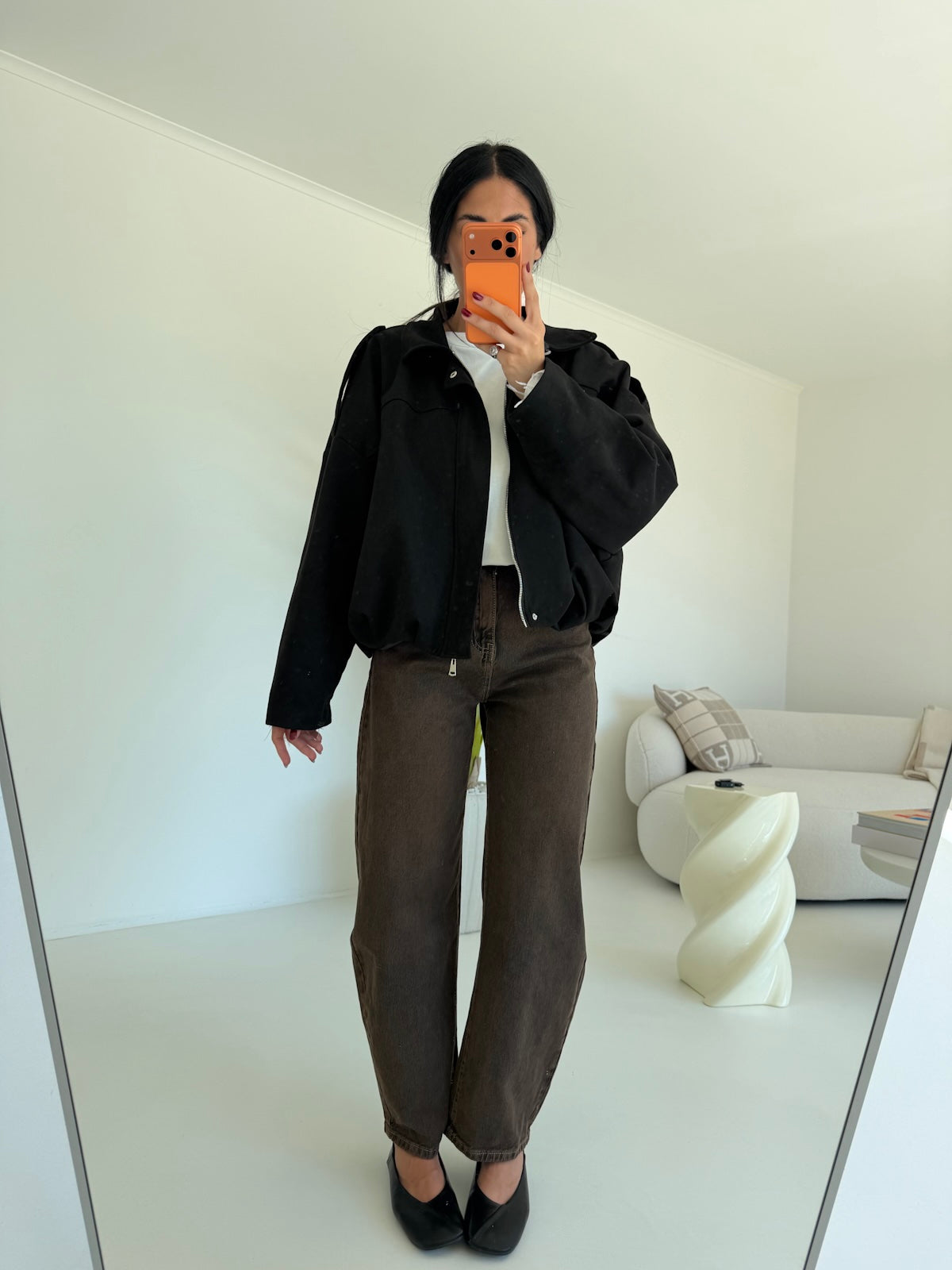 A2736-BOMBER SUEDE NERO