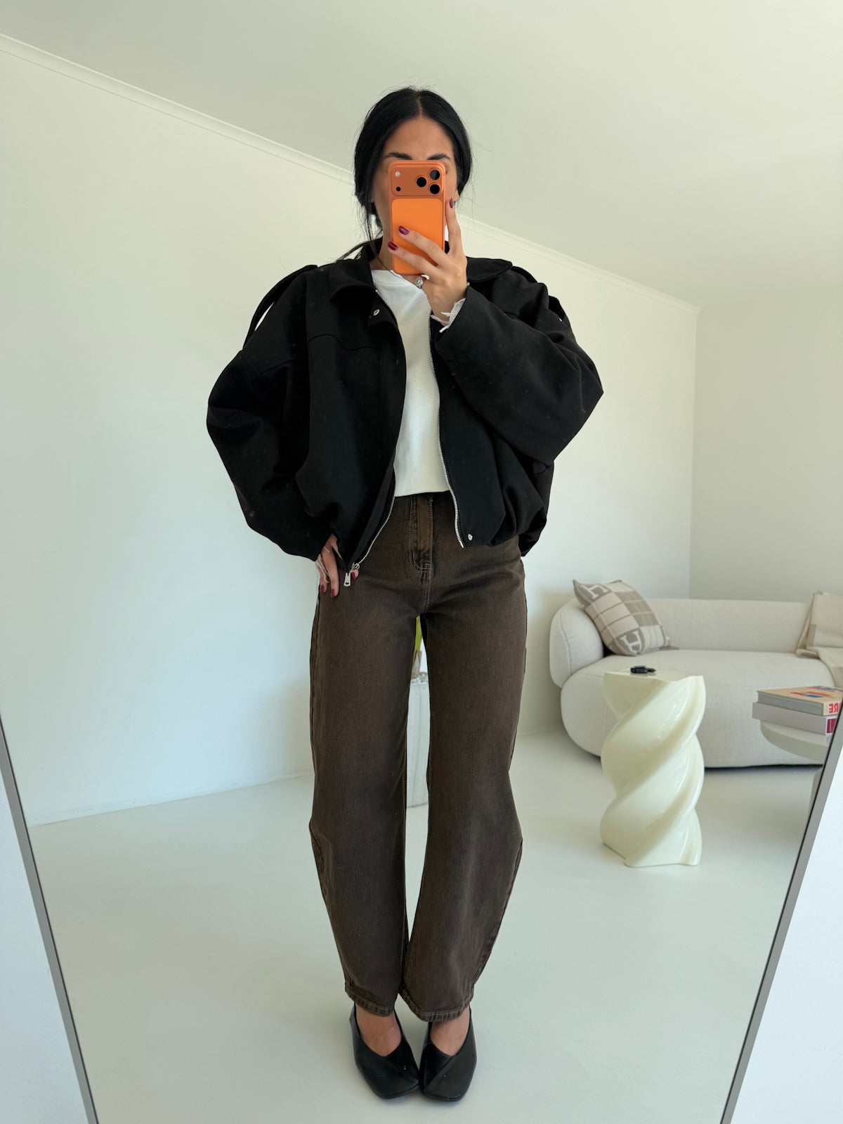 A2736-BOMBER SUEDE NERO