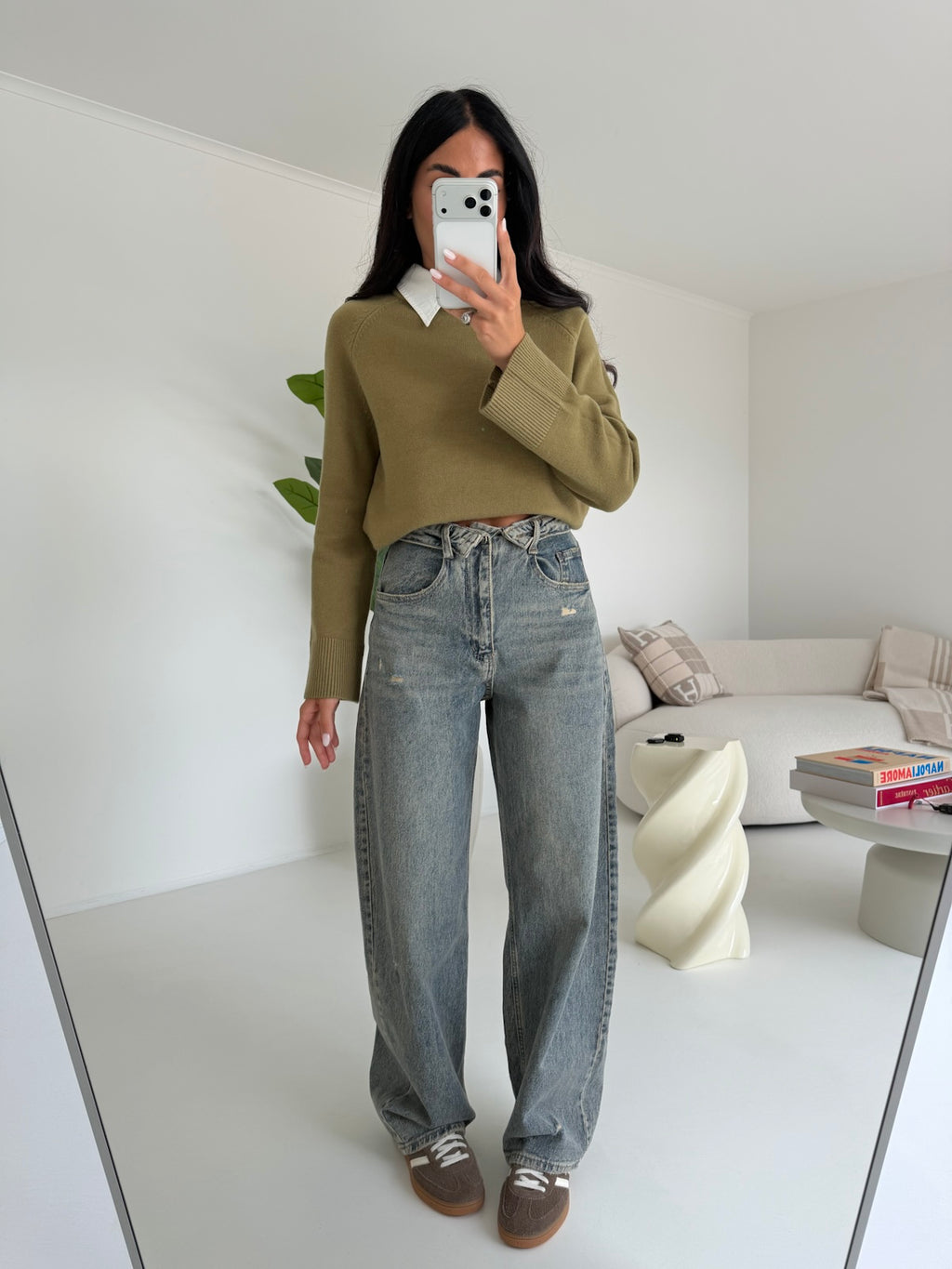 A5232-JEANS SLOUCHY RISVOLTO