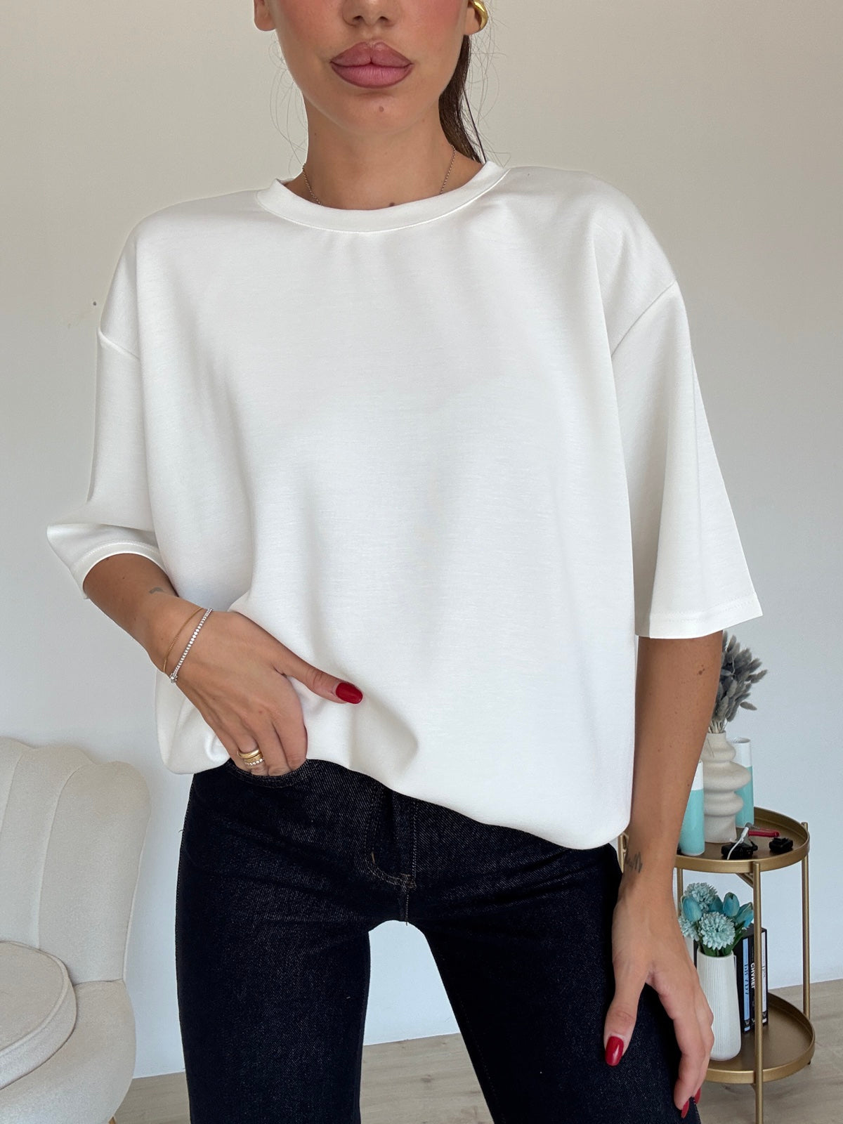 5251-T-SHIRT PREMIUM MILK