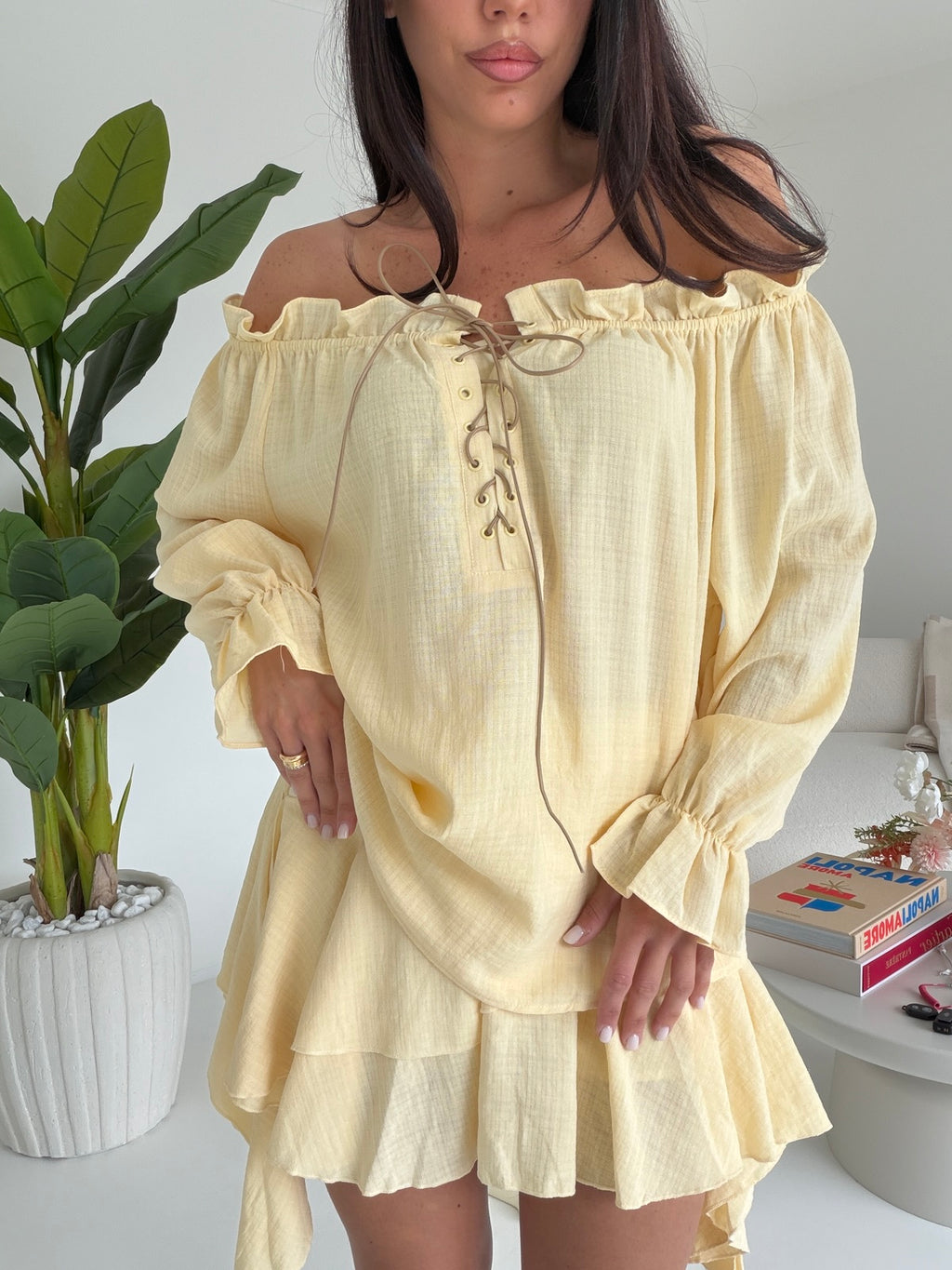 19516-COORDINATO TEXAS YELLOW