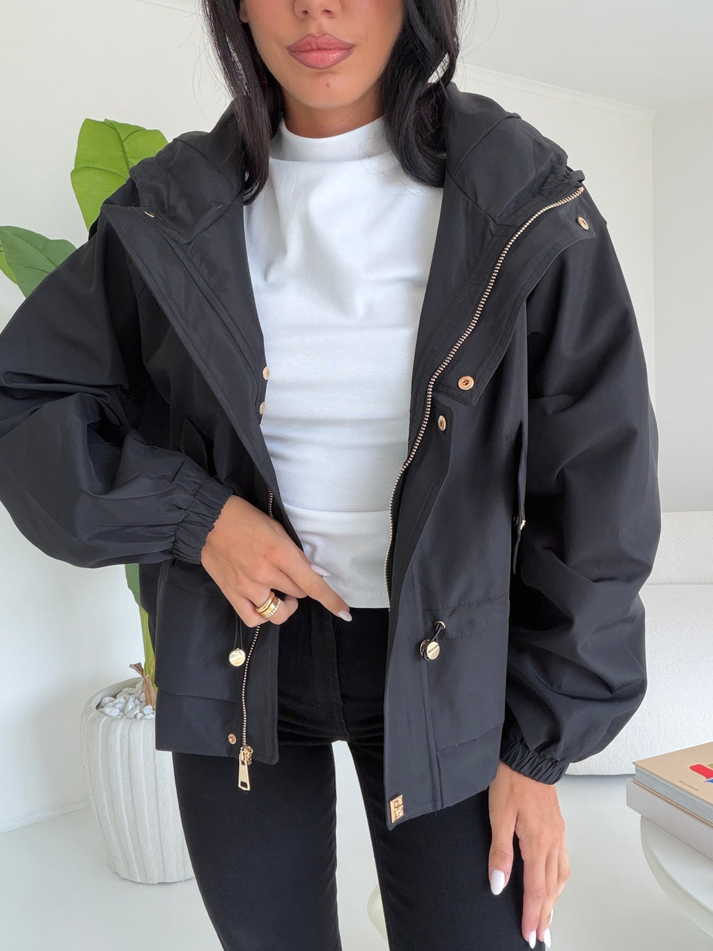 V76883-MINI PARKA NERO