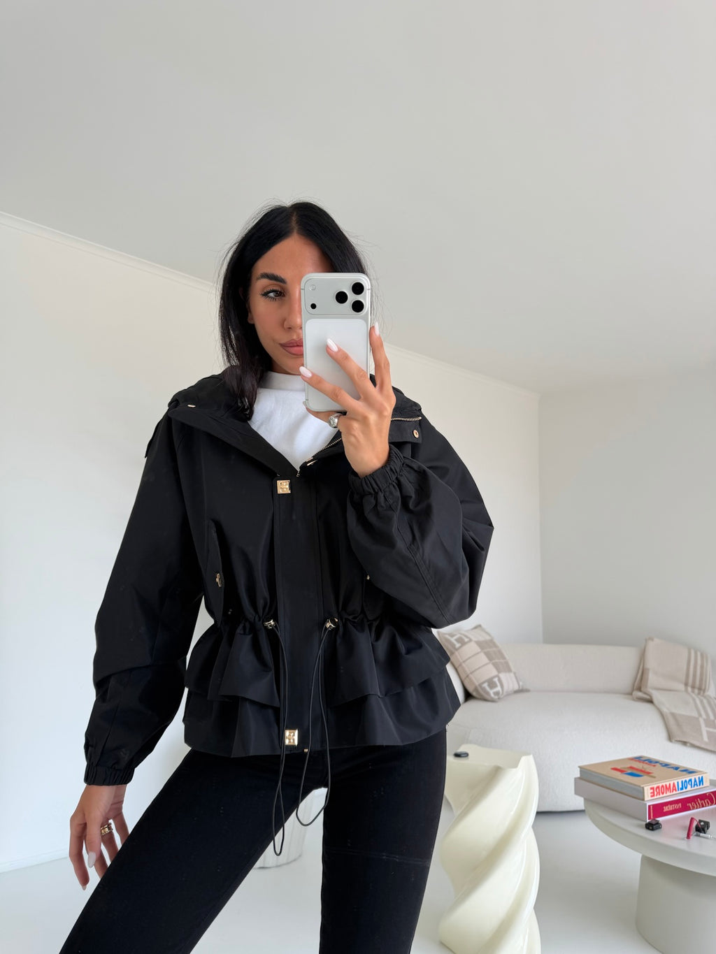 V76883-MINI PARKA NERO