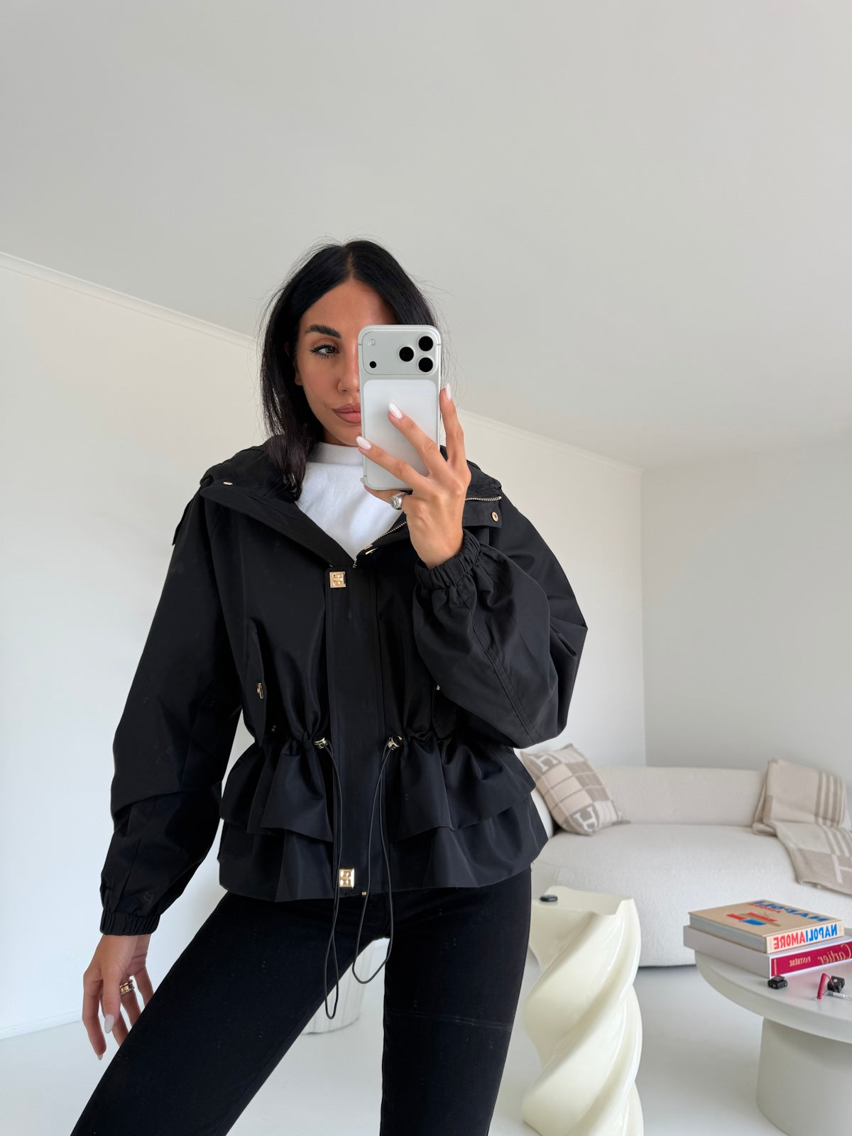 V76883-MINI PARKA NERO