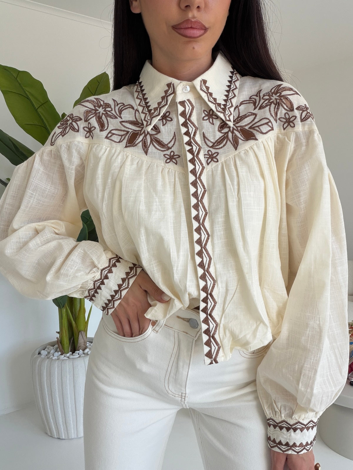 C271-CAMICIA INDONESIA CHOCO