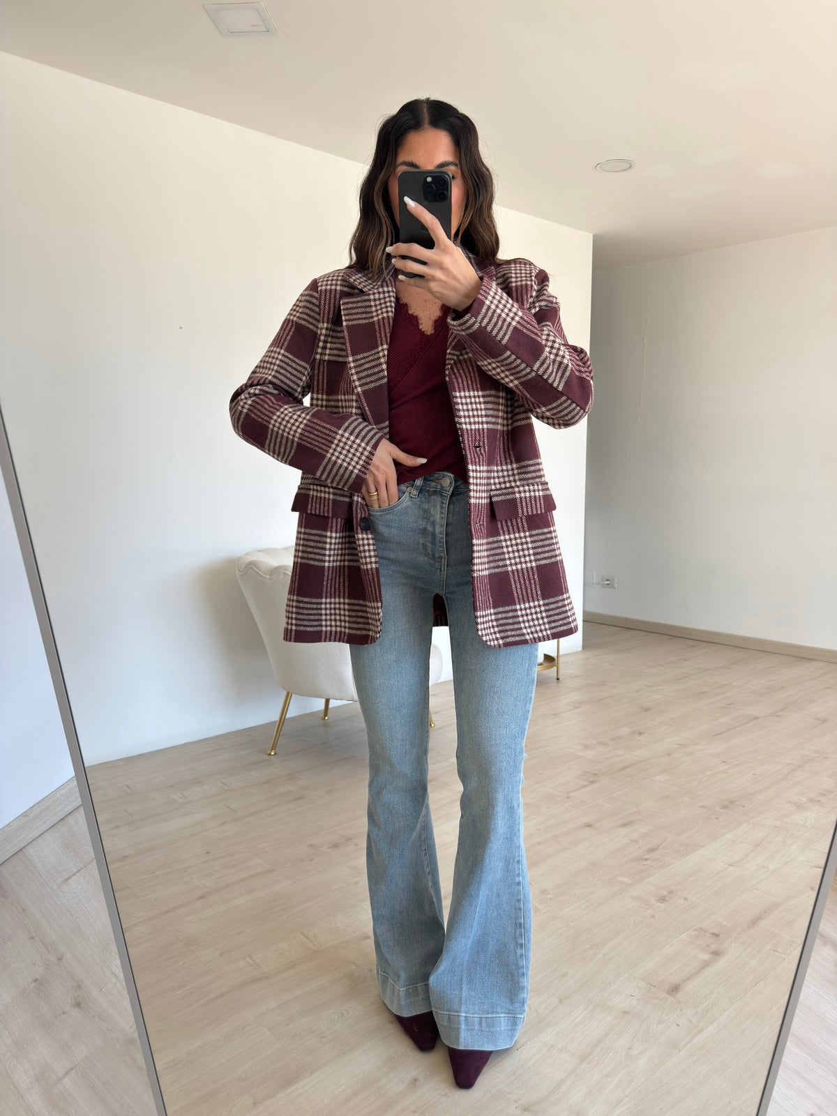 BLAZER ABBEY BORDEAUX
