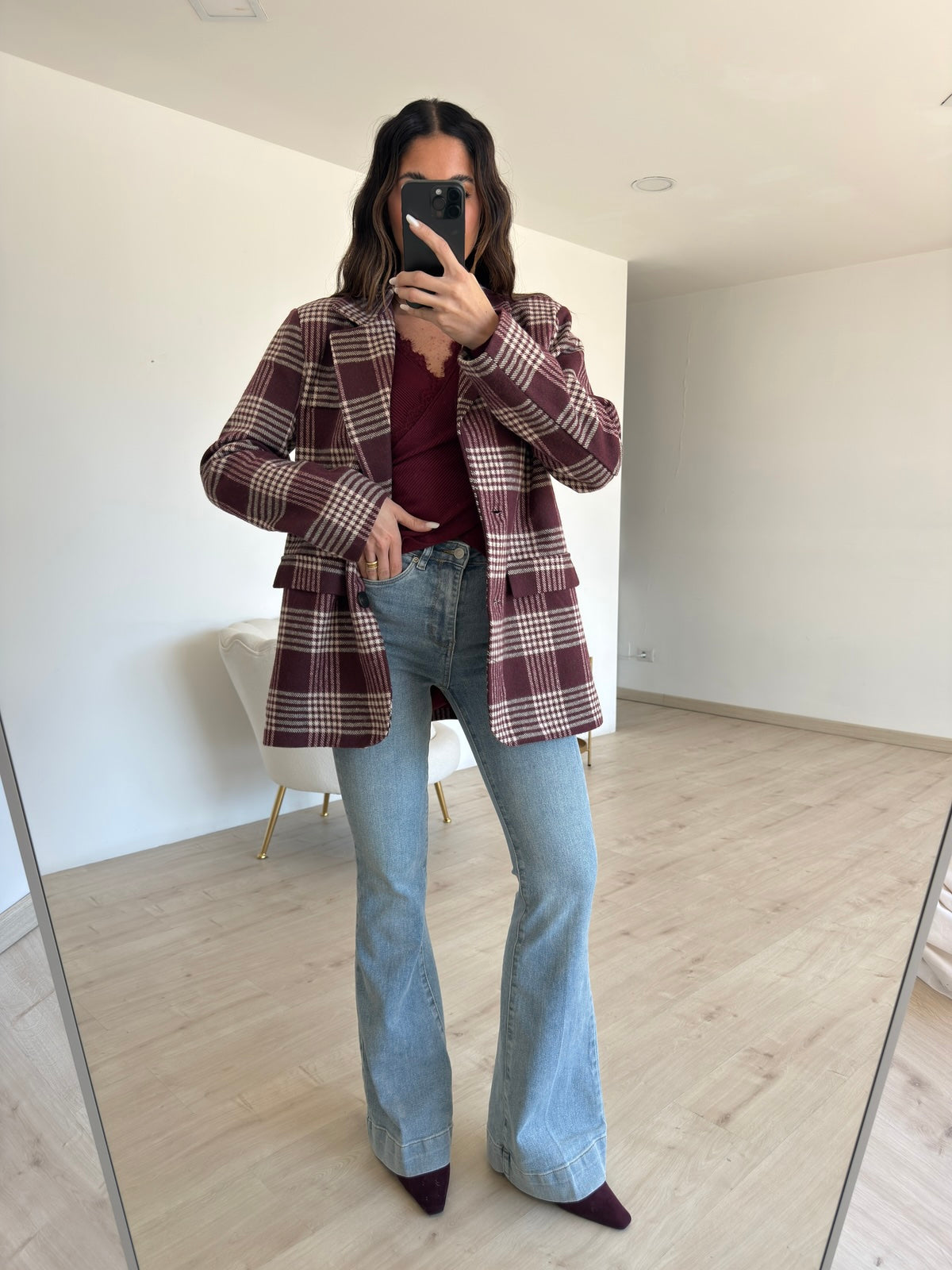 BLAZER ABBEY BORDEAUX