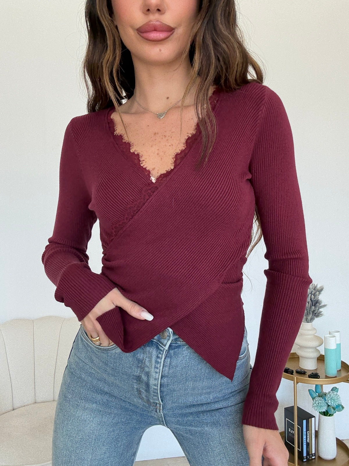 AG65019-MAGLIA CROSS BORDEAUX