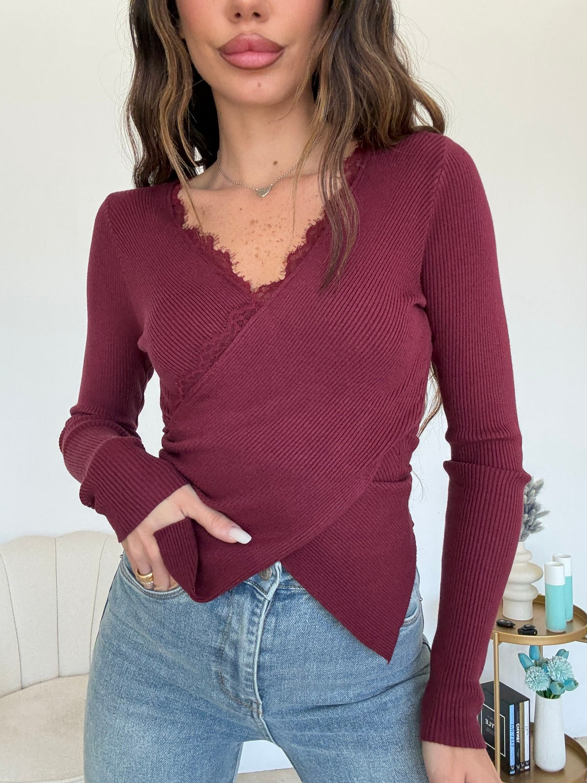 AG65019-MAGLIA CROSS BORDEAUX