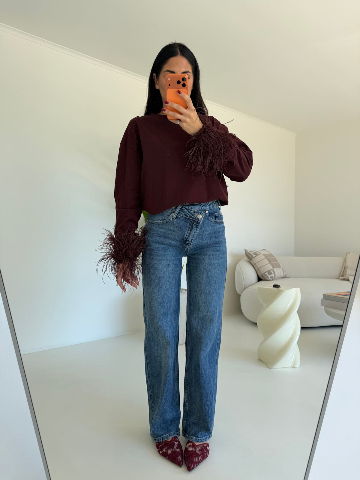 MG-681X-JEANS CHIUSURA ASIMMETRICA