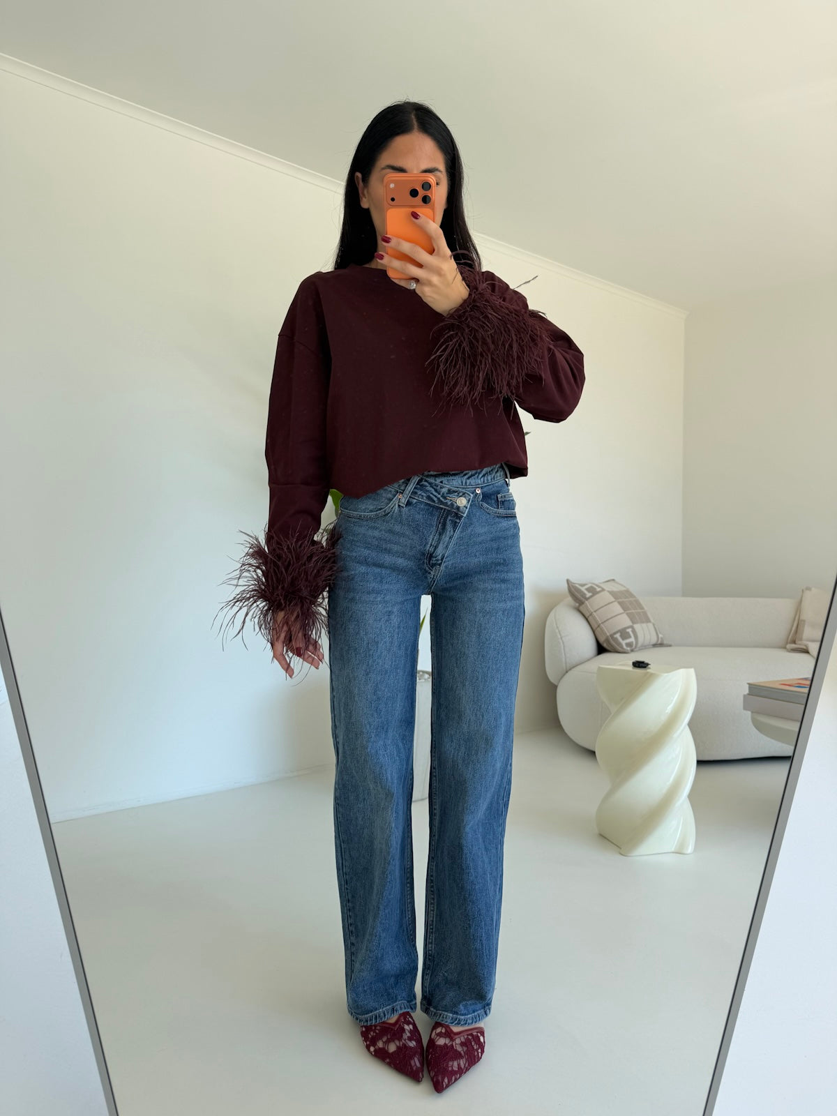 MG-681X-JEANS CHIUSURA ASIMMETRICA
