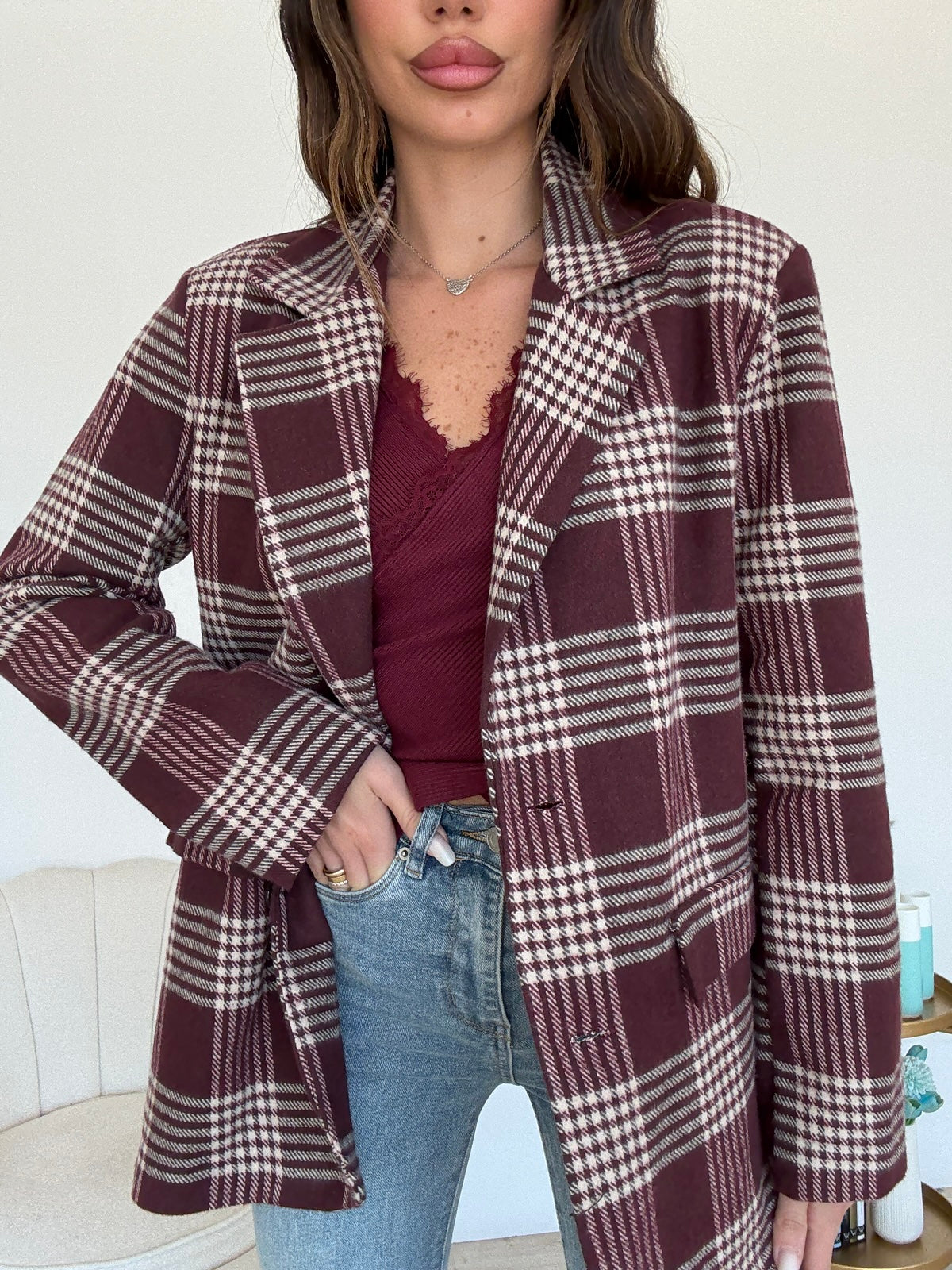 BLAZER ABBEY BORDEAUX