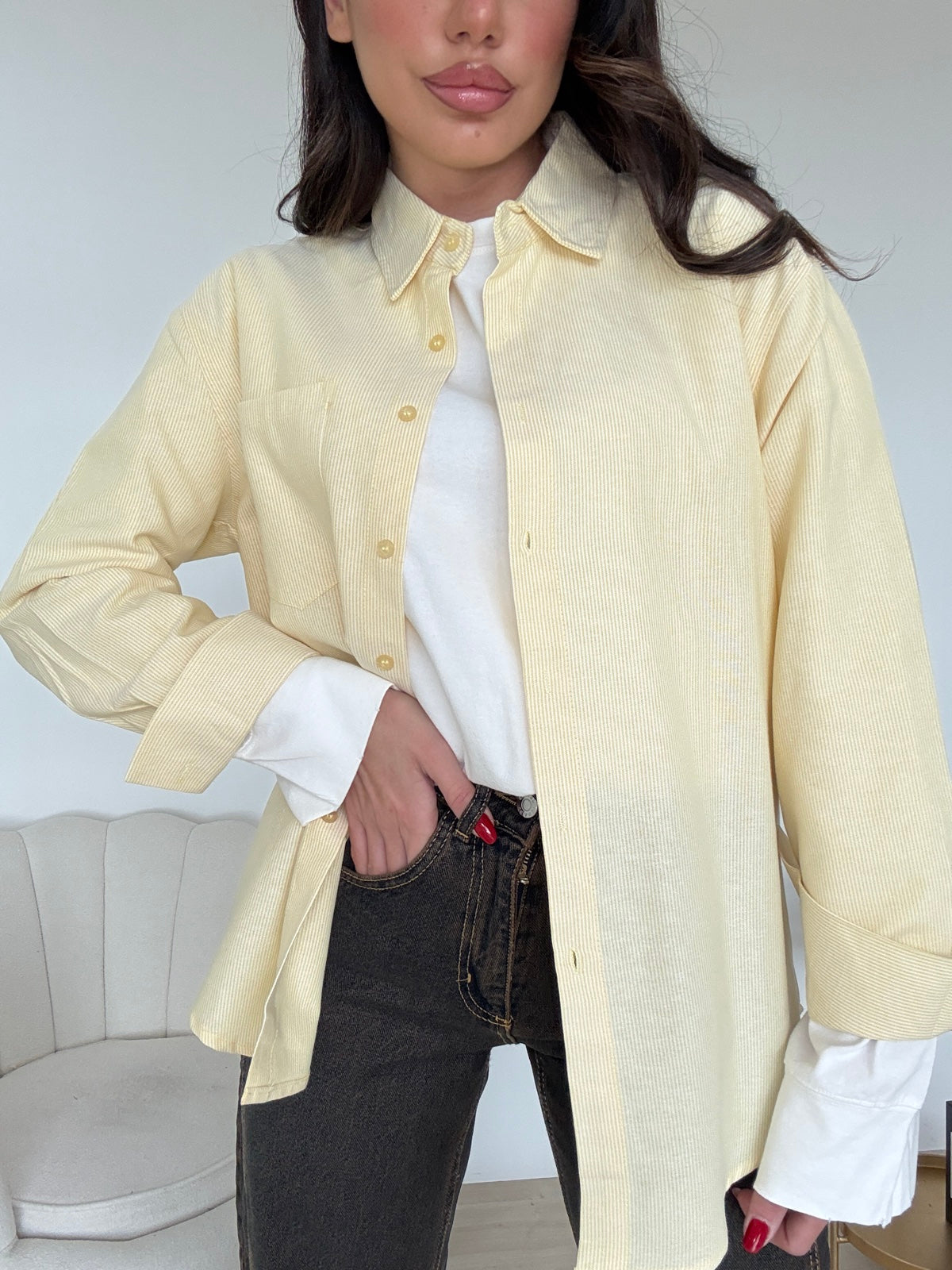 19127-CAMICIA HANNA YELLOW