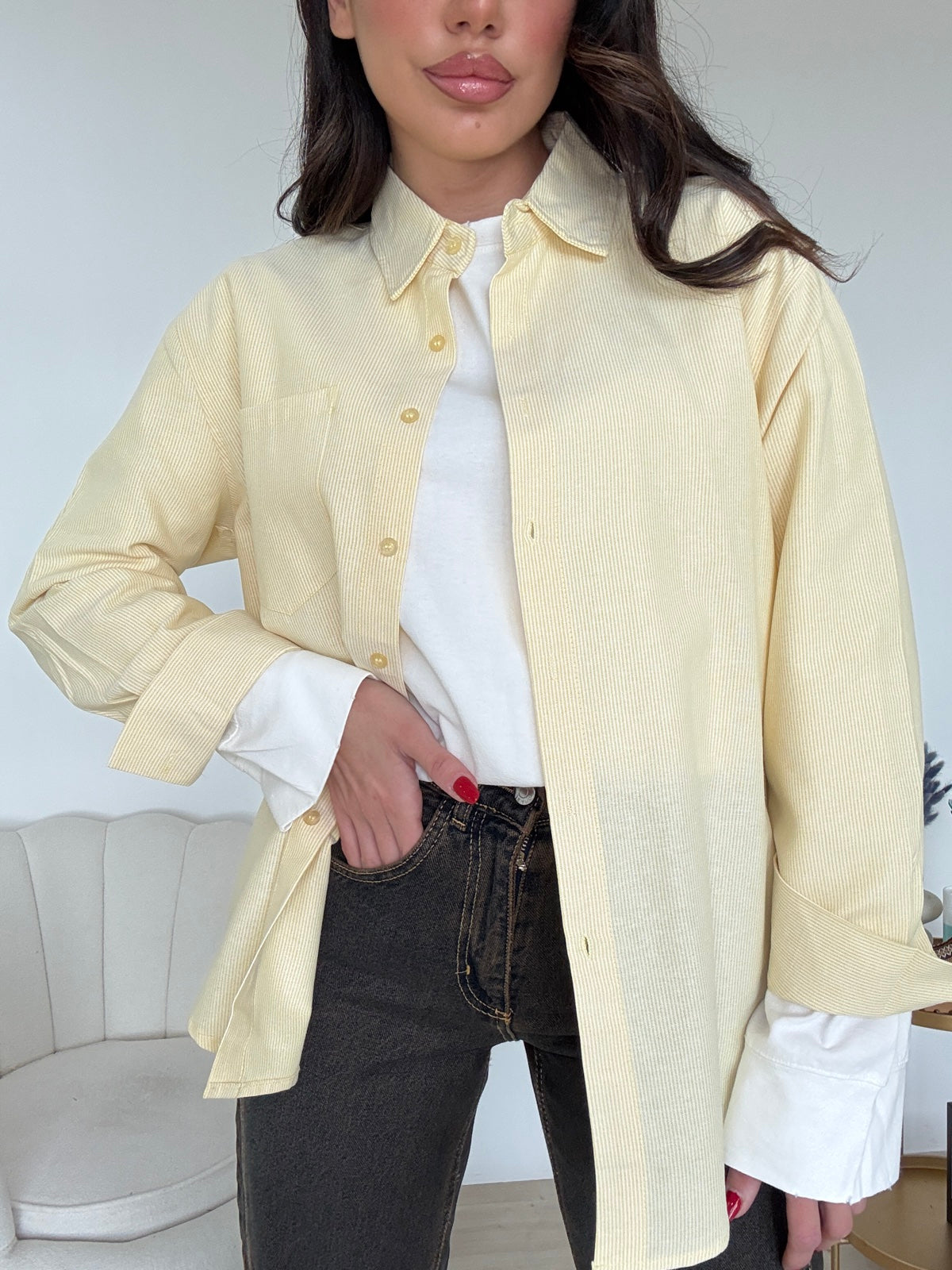 19127-CAMICIA HANNA YELLOW